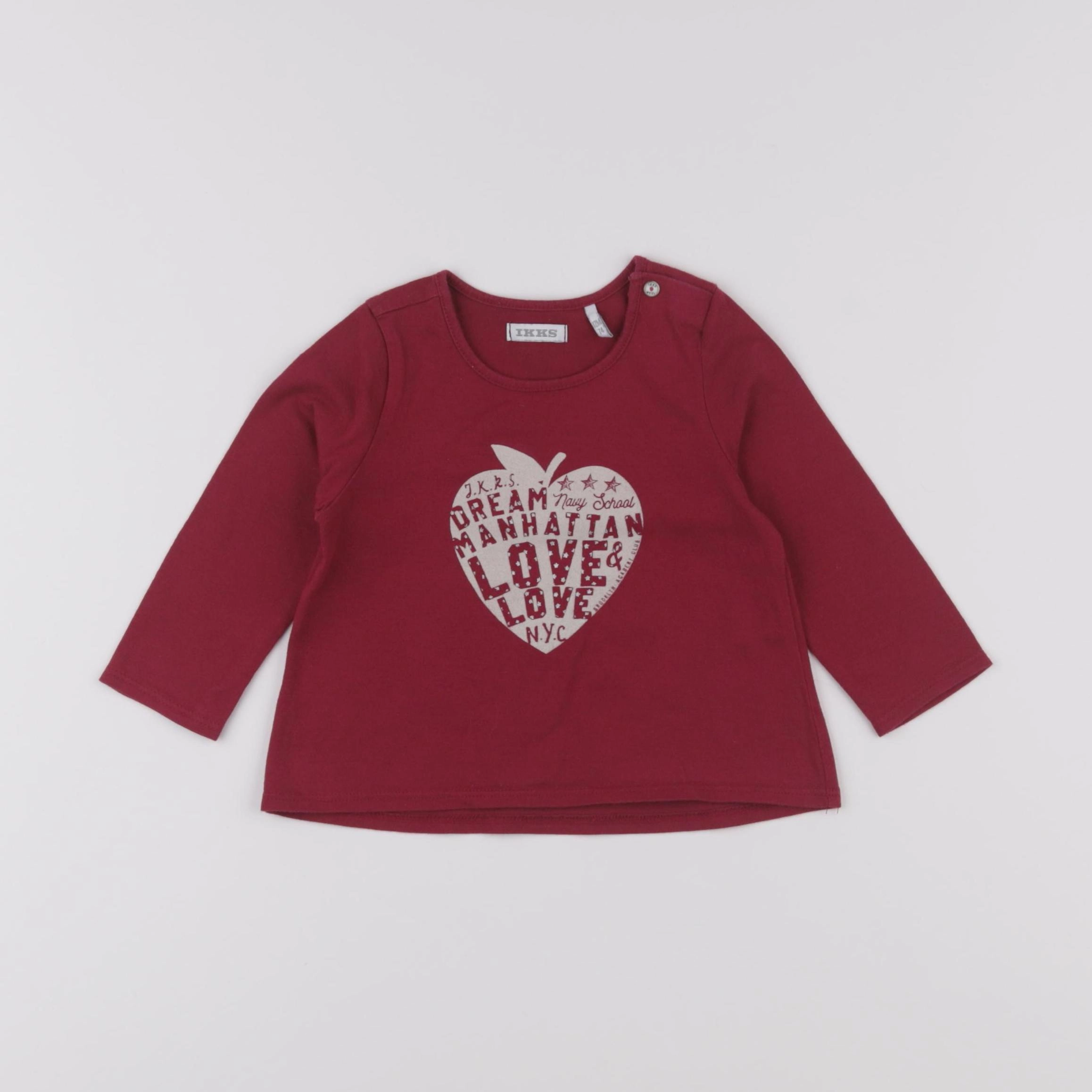 IKKS - tee-shirt rouge - 12 mois