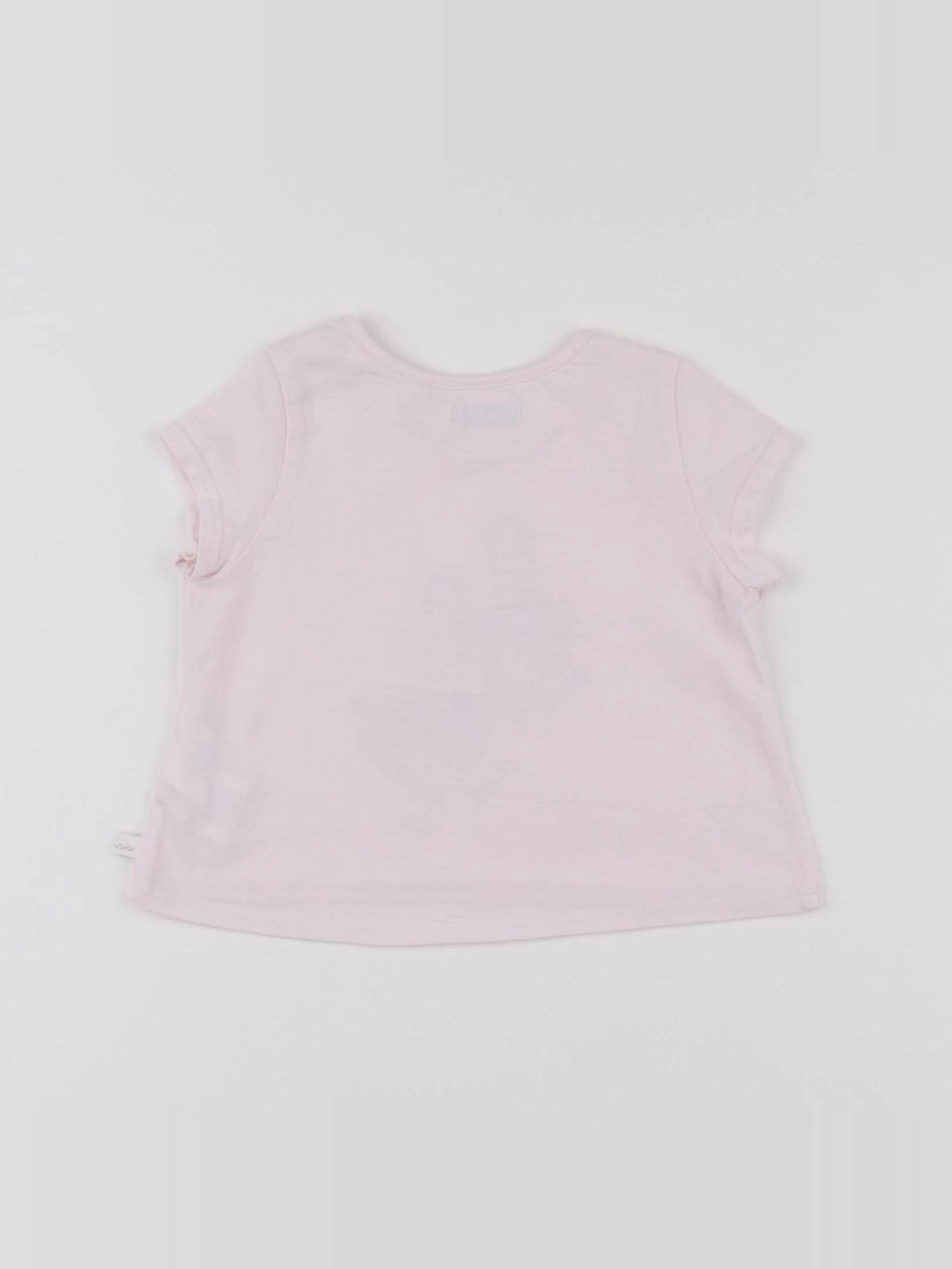 IKKS - tee-shirt rose - 6 mois