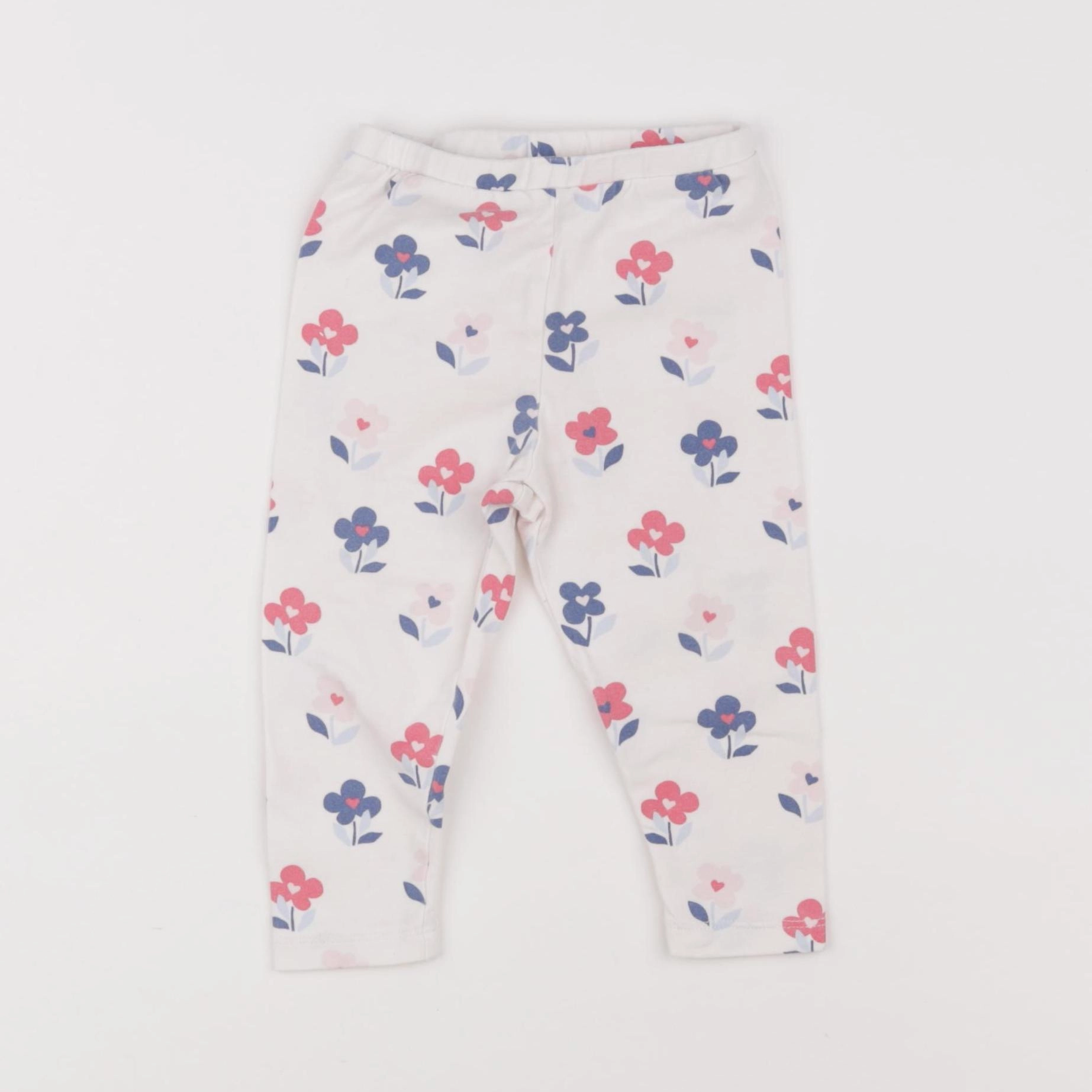 Tape à l'oeil - legging blanc, bleu, rose - 12 mois