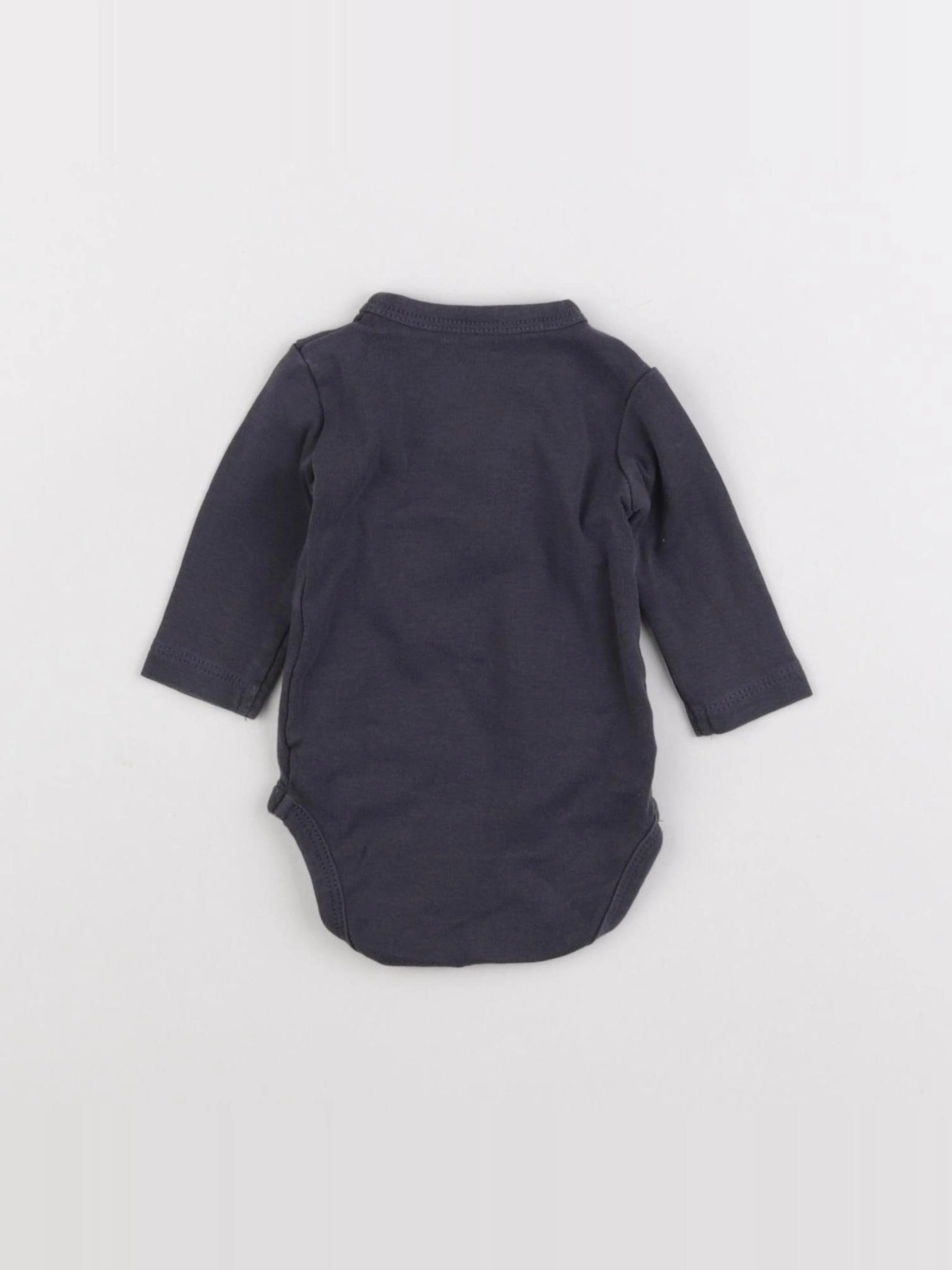 La Redoute - body gris - 0 mois