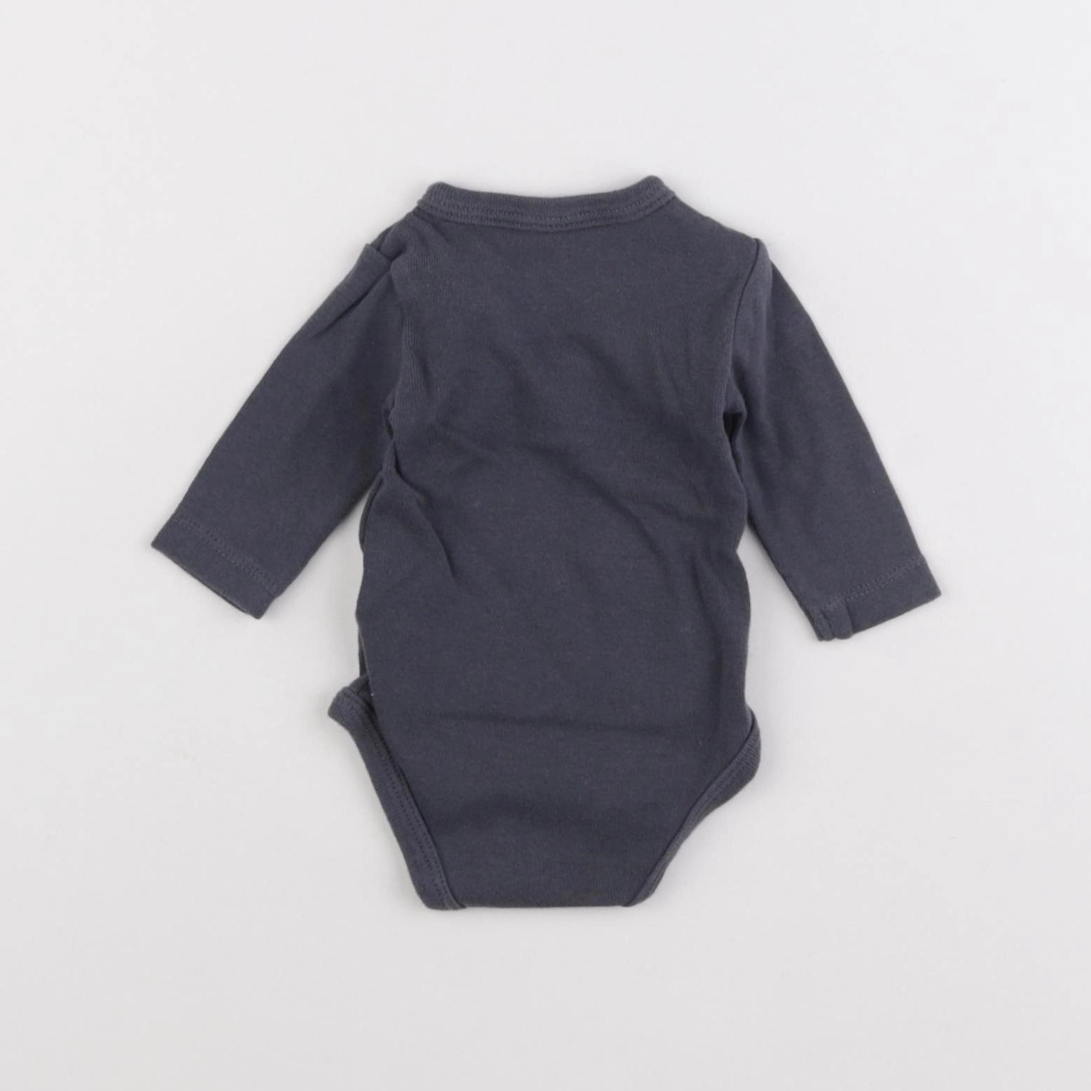 La Redoute - body gris - 0 mois