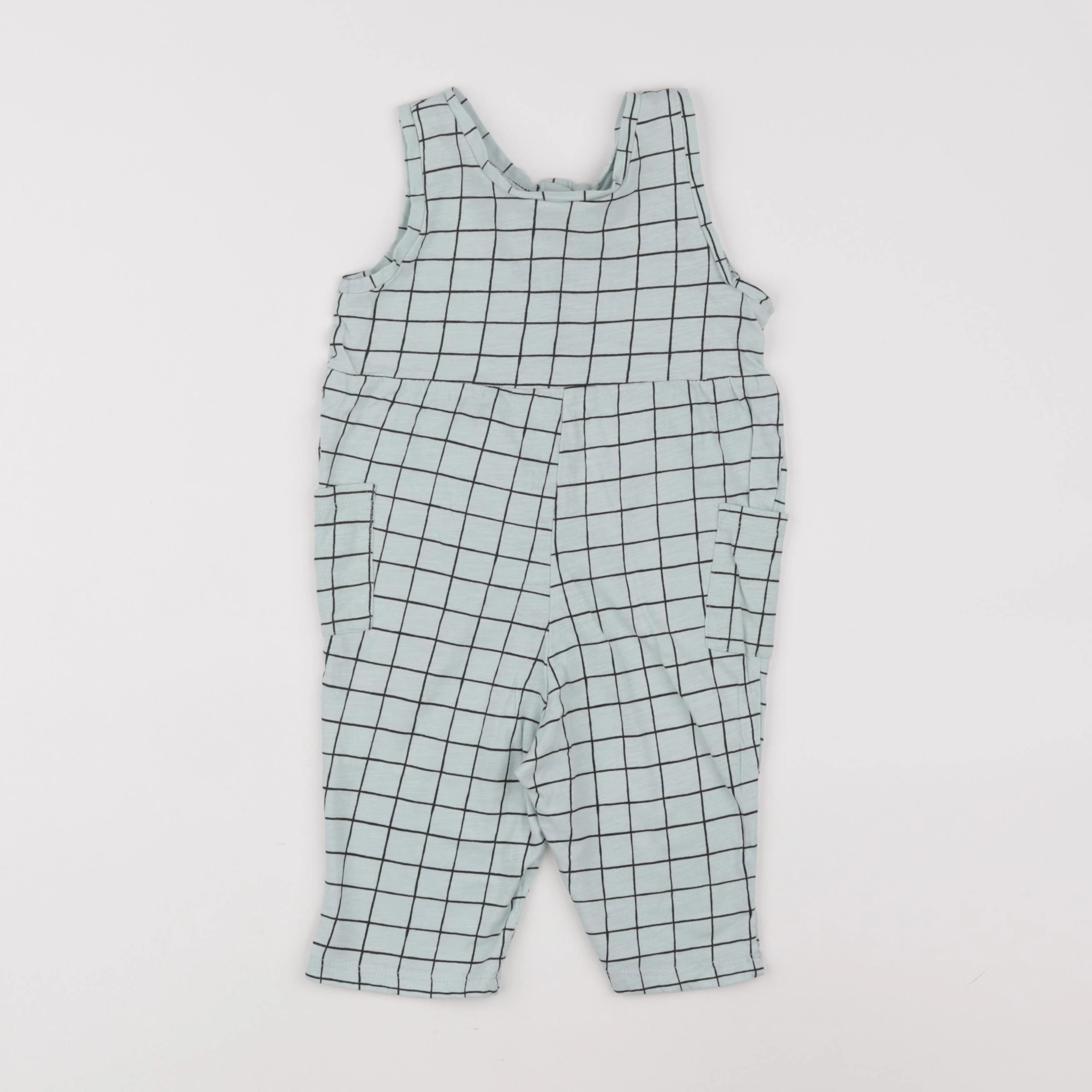 H&M - combinaison vert, noir - 6/9 mois