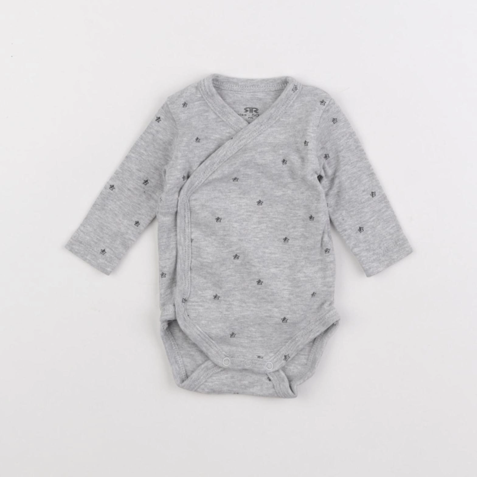 La Redoute - body gris - 0 mois
