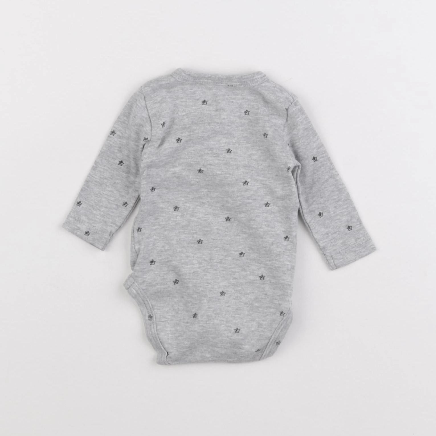 La Redoute - body gris - 0 mois