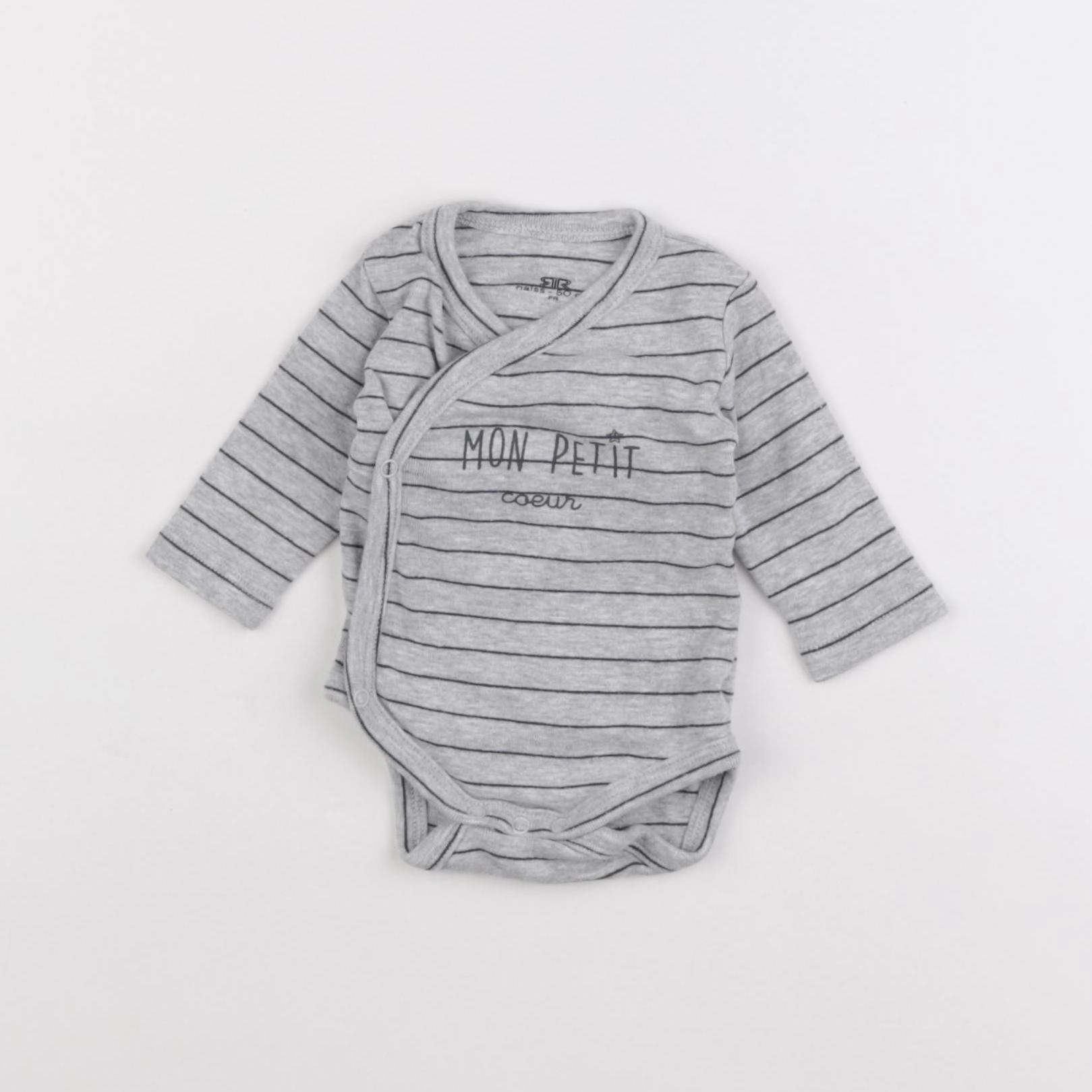 La Redoute - body gris - 0 mois