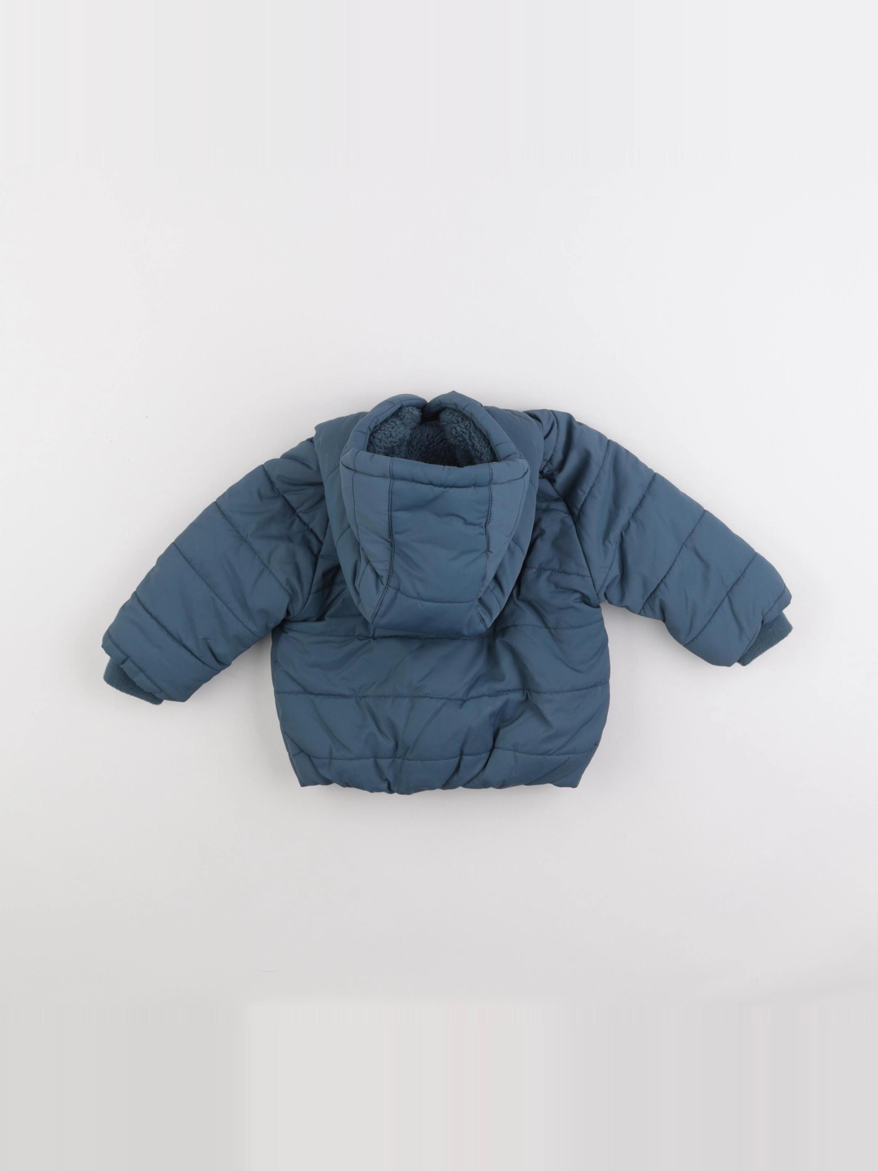 Vertbaudet - doudoune bleu - 12 mois
