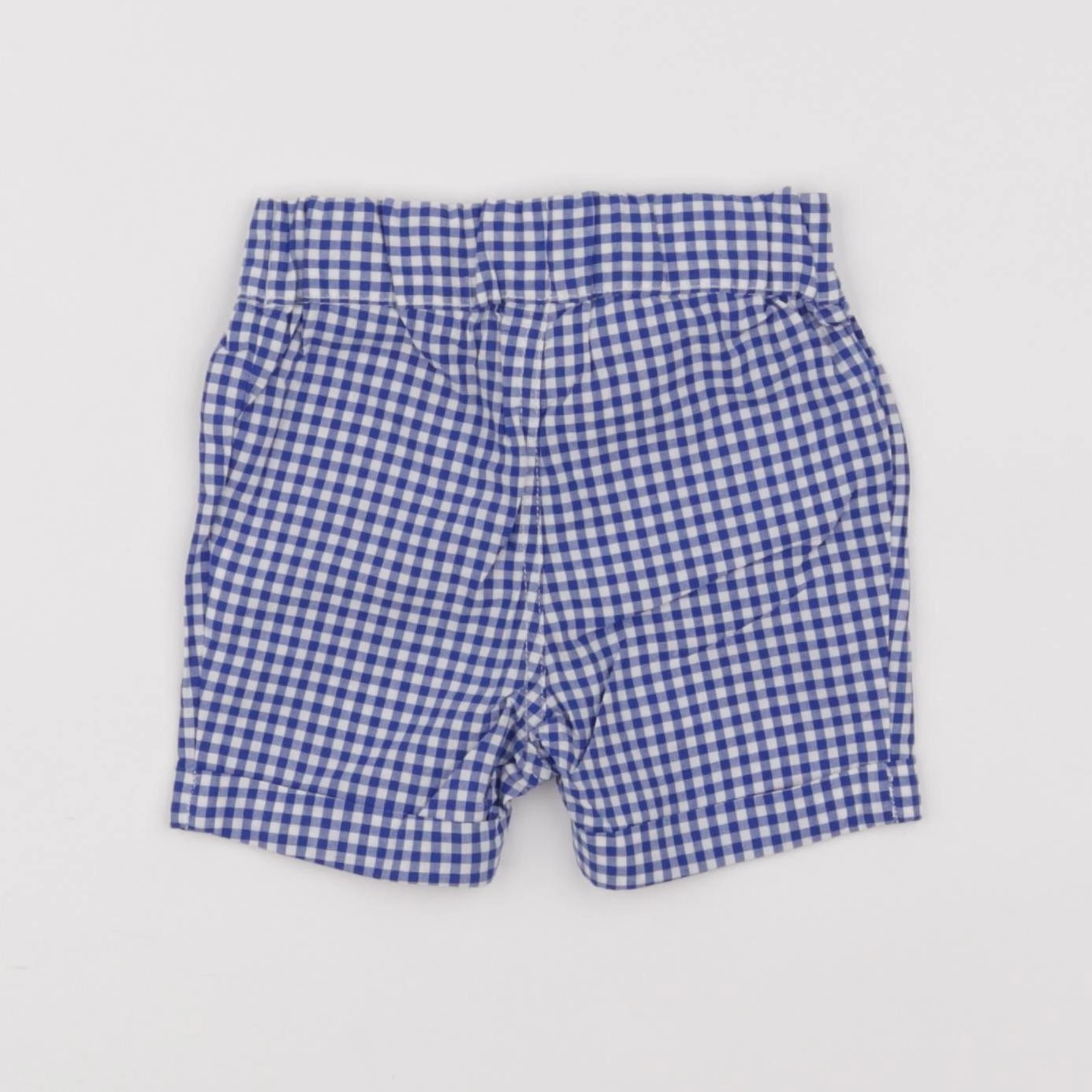 Petit Bateau - short bleu, blanc - 6 mois