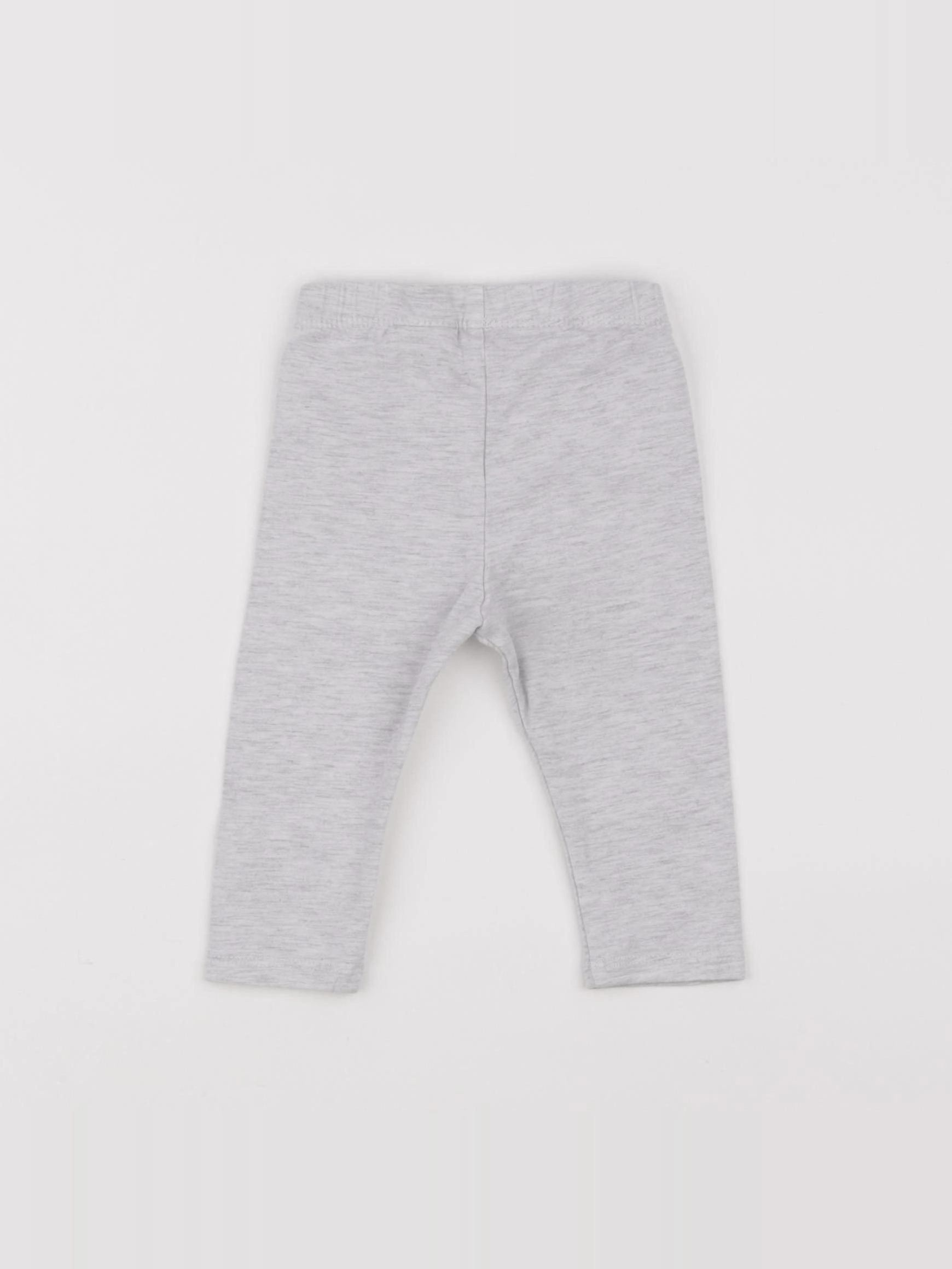H&M - legging gris - 3/6 mois