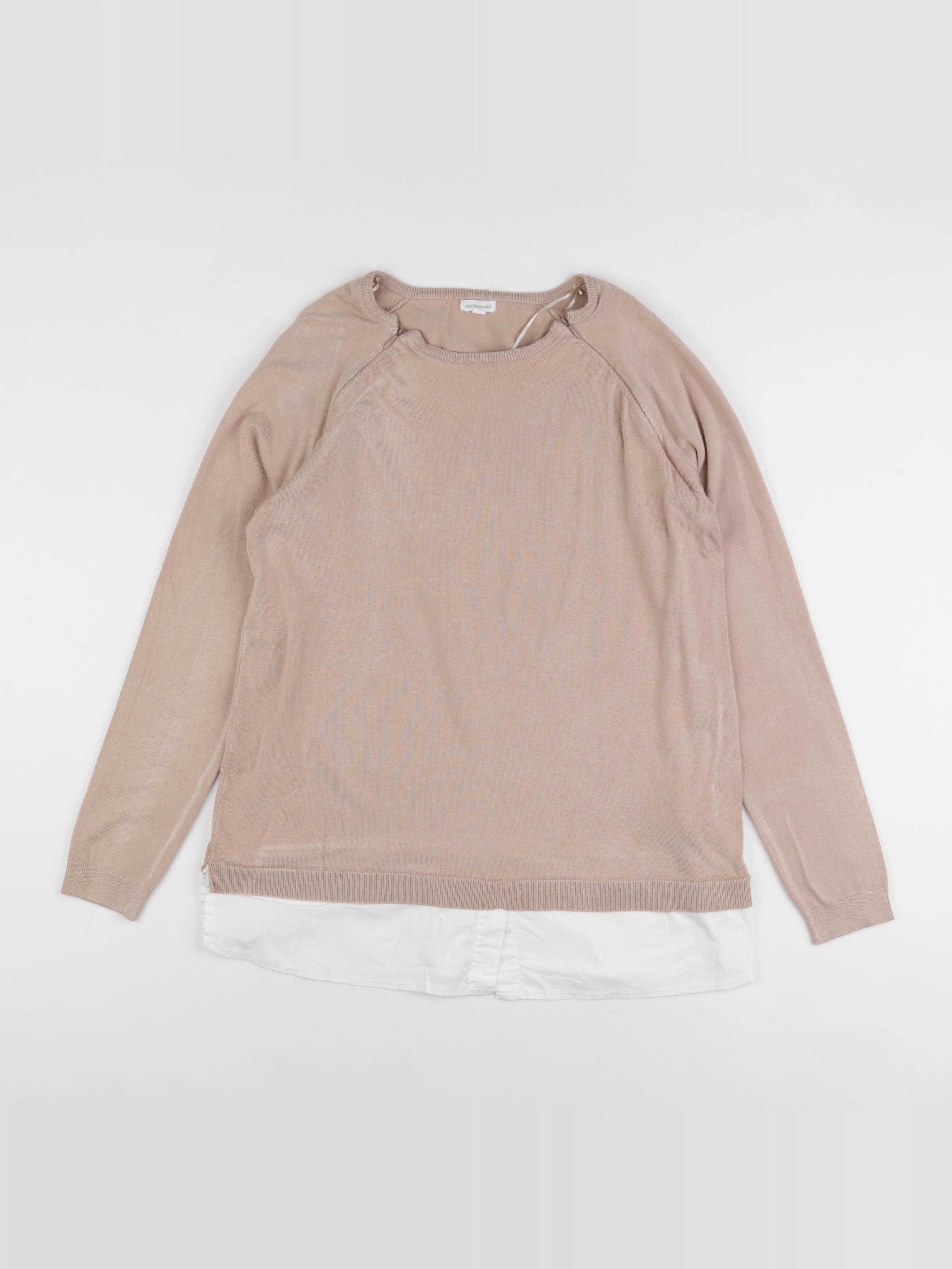 Vertbaudet - pull grossesse, allaitement beige - 42 à 44