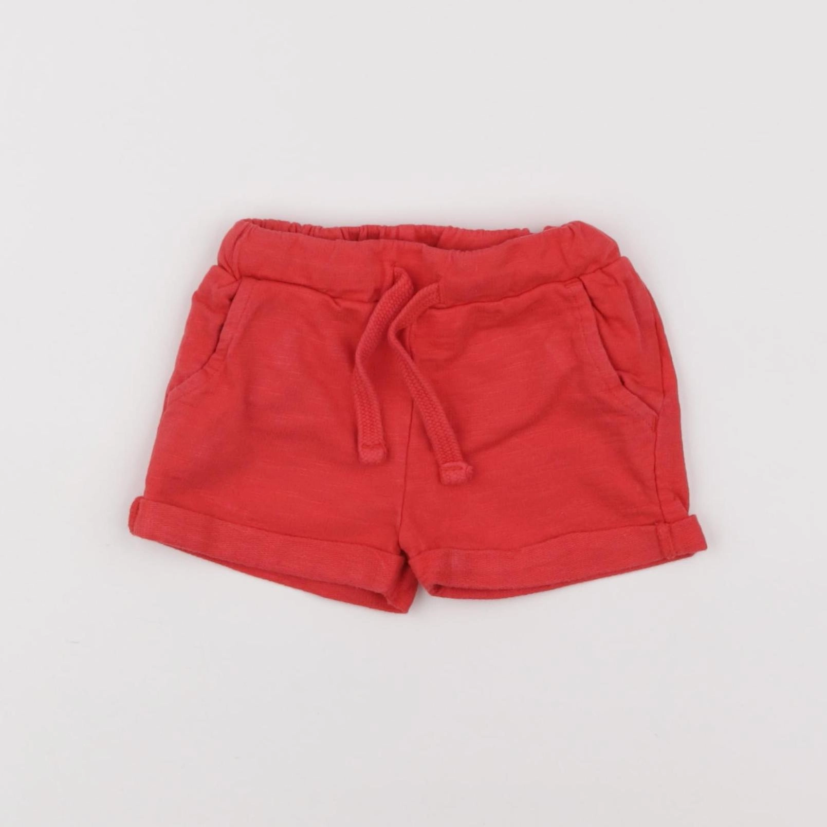 Boutchou - short rouge - 9 mois