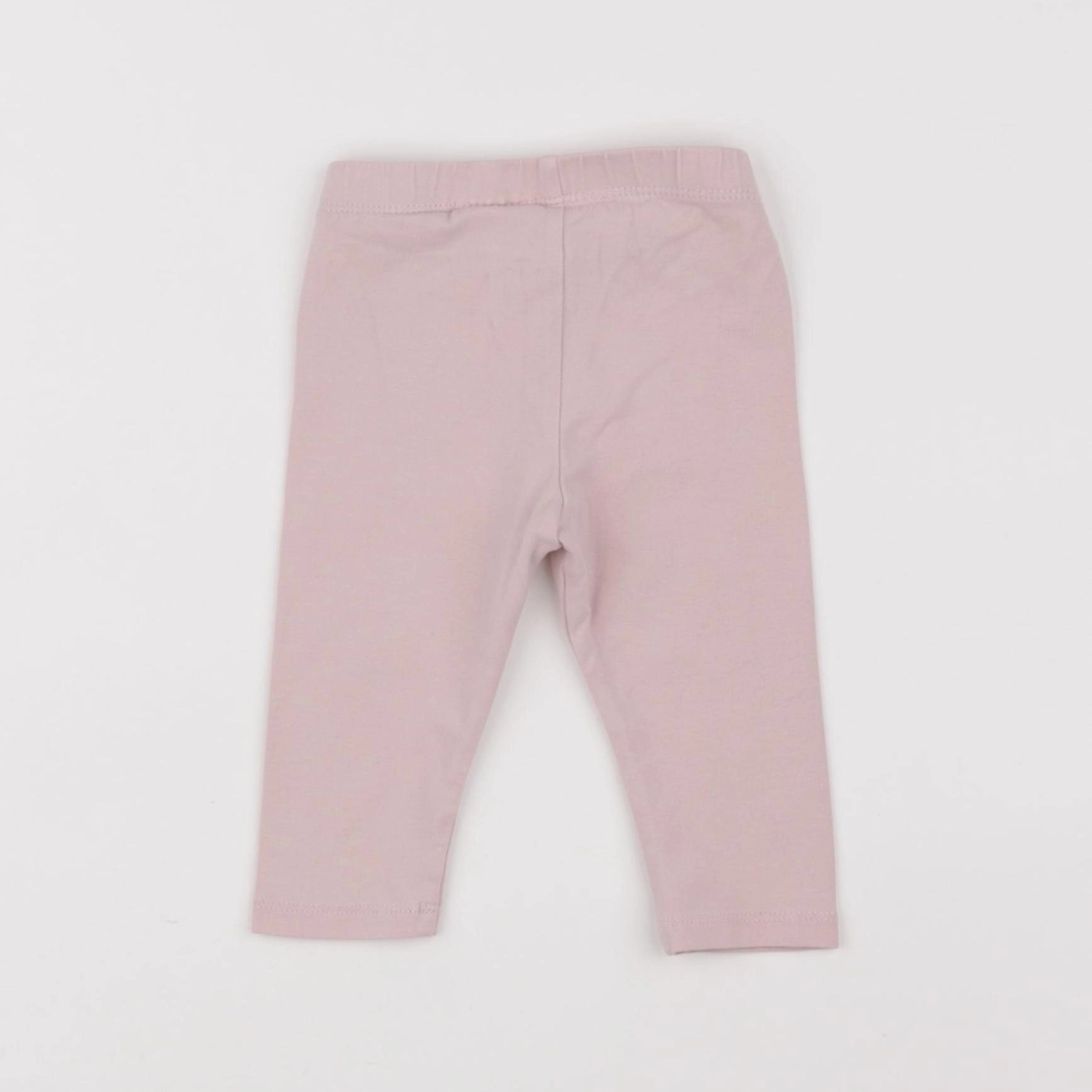 H&M - legging rose - 3/6 mois