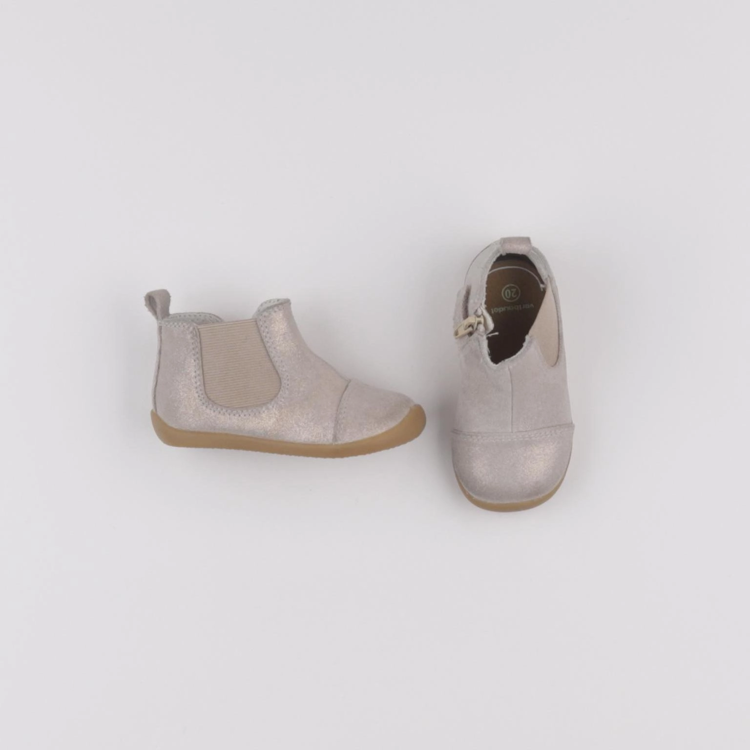 Vertbaudet - bottillons or - pointure 20