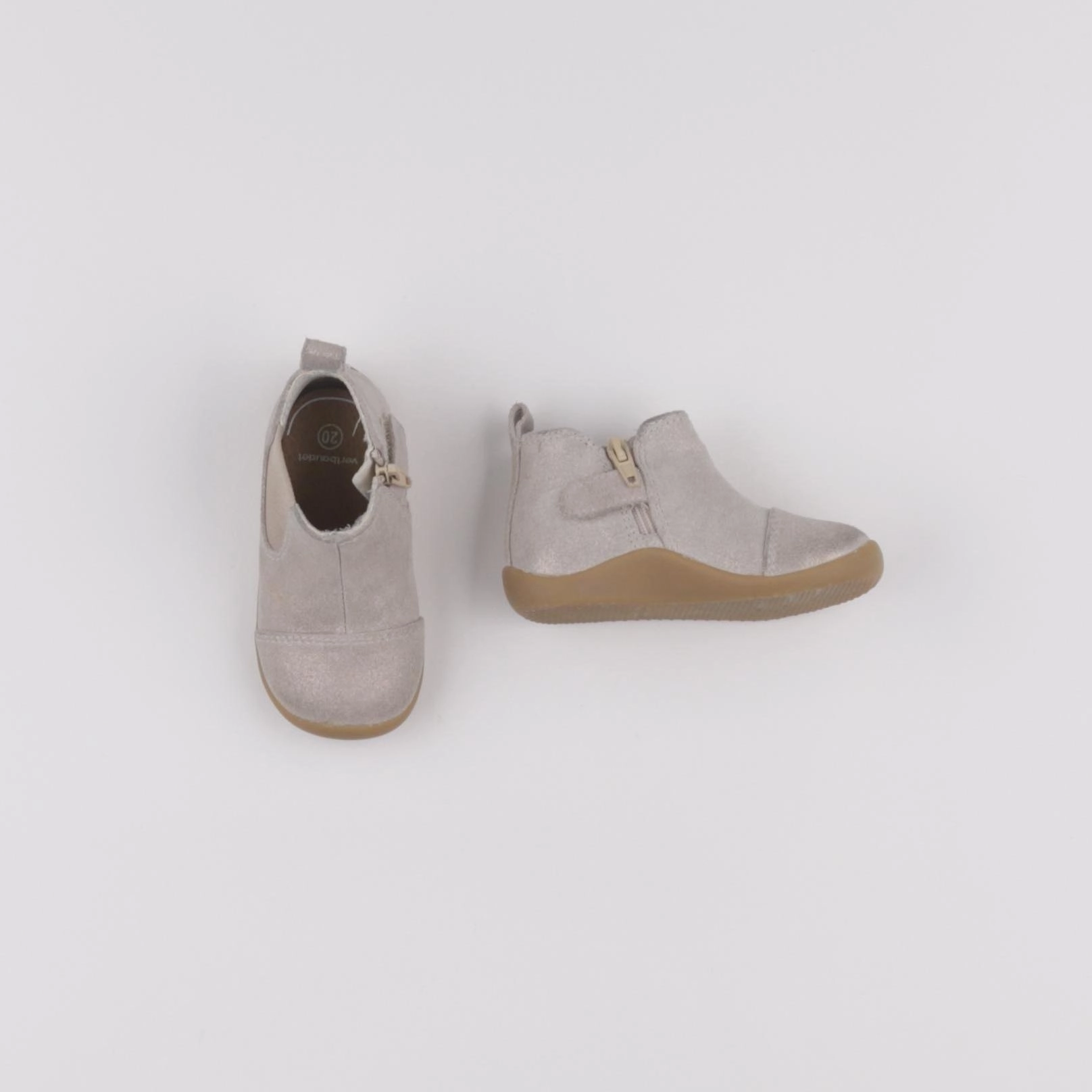 Vertbaudet - bottillons or - pointure 20