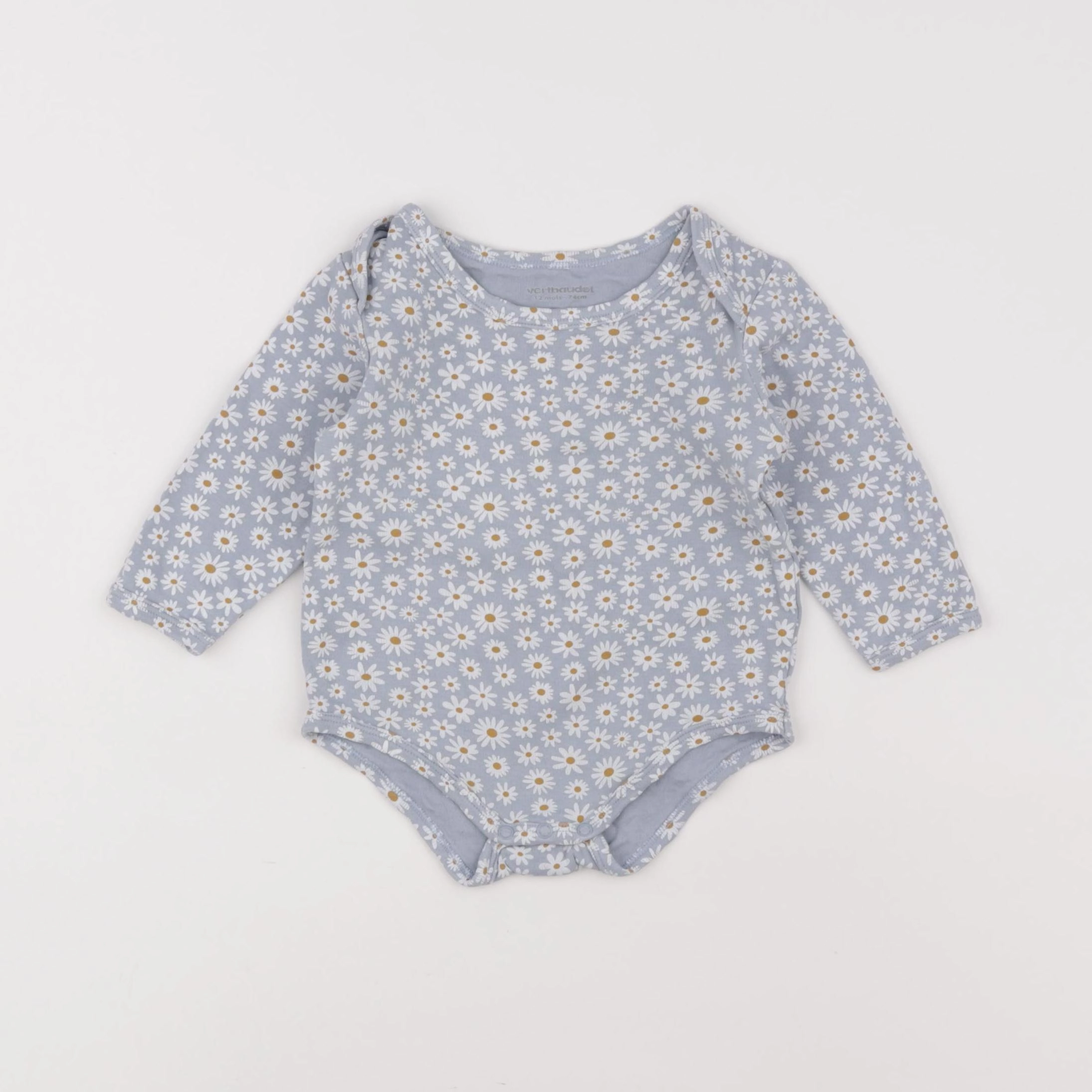 Vertbaudet - body bleu - 12 mois