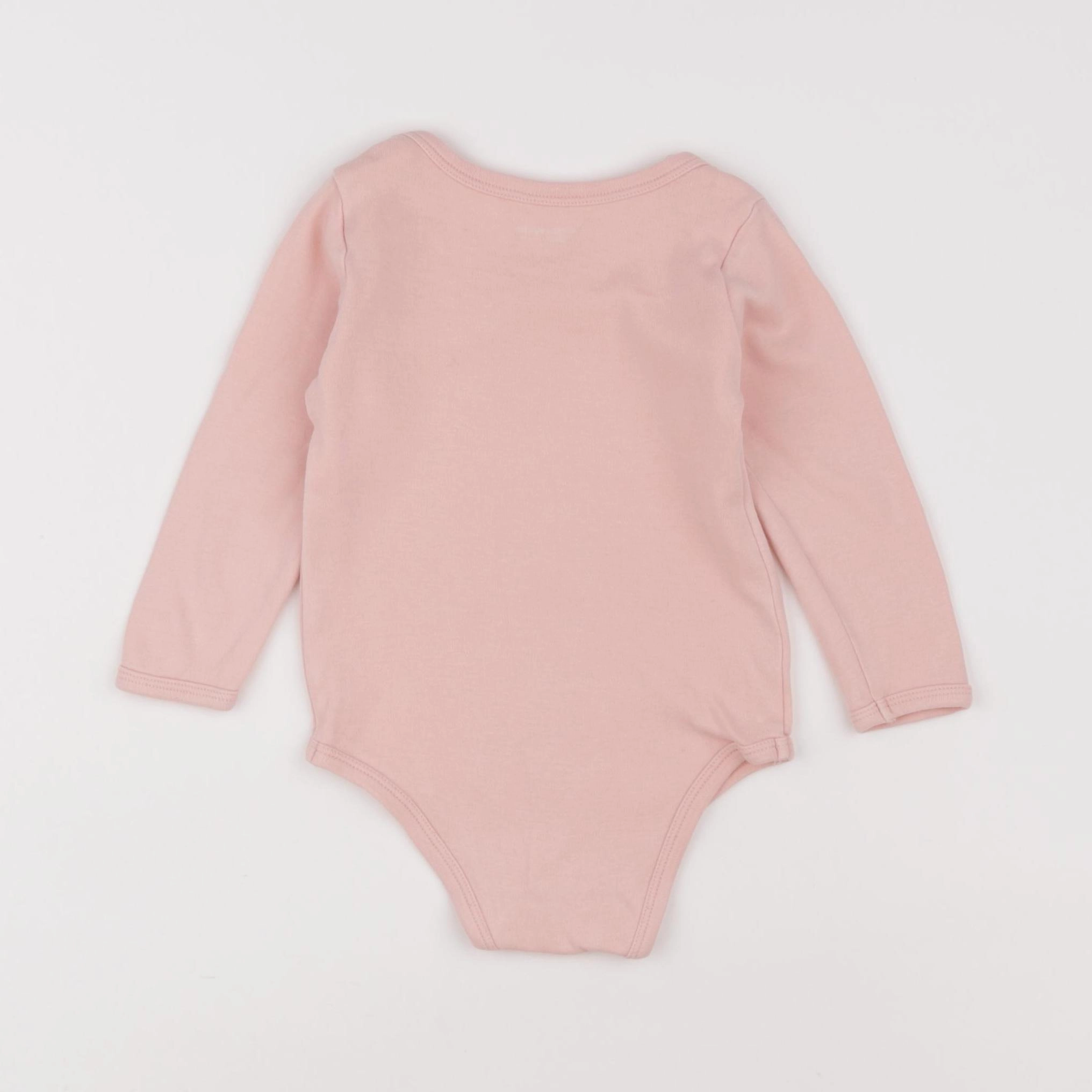 Vertbaudet - body rose - 12 mois