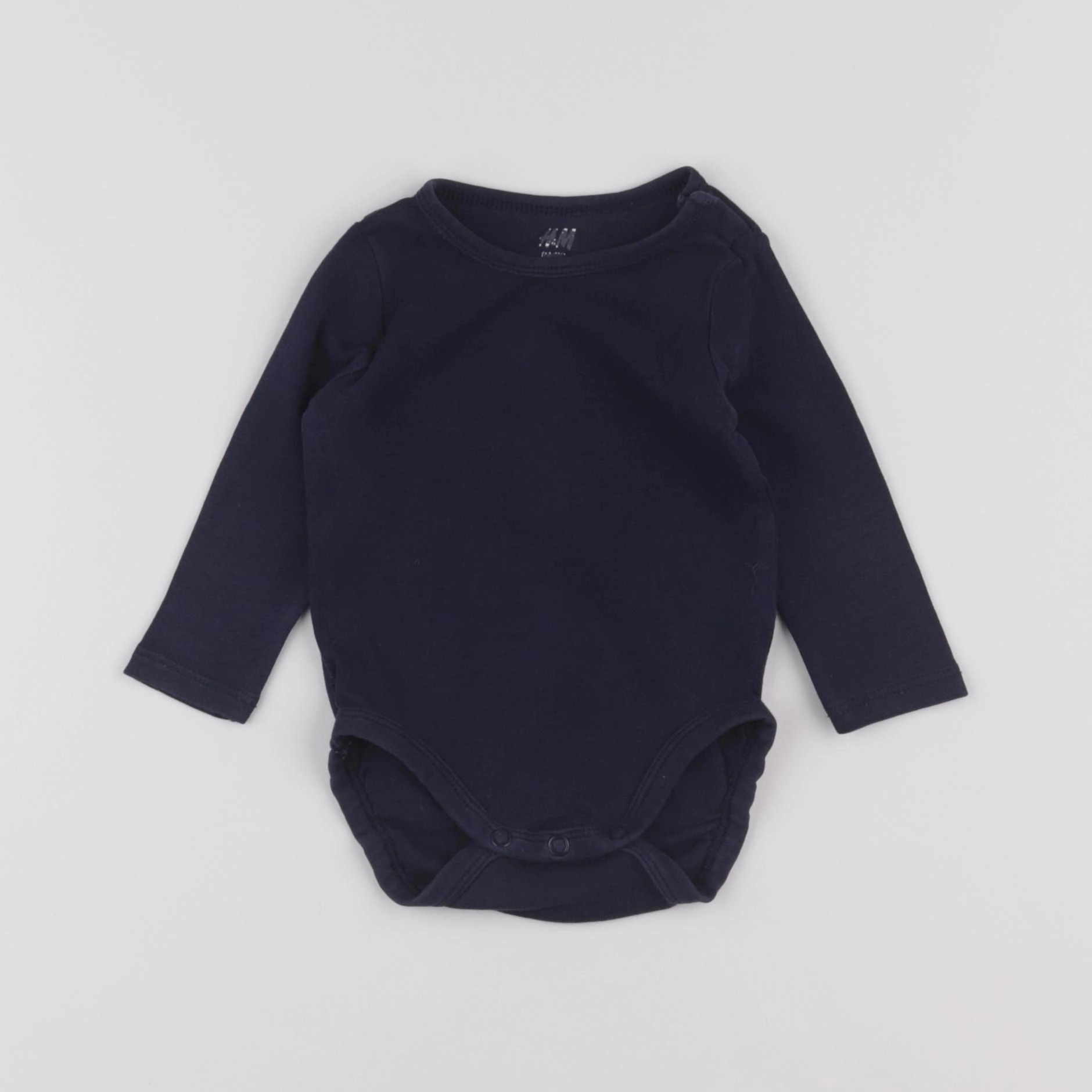 H&M - body bleu - 2/4 mois