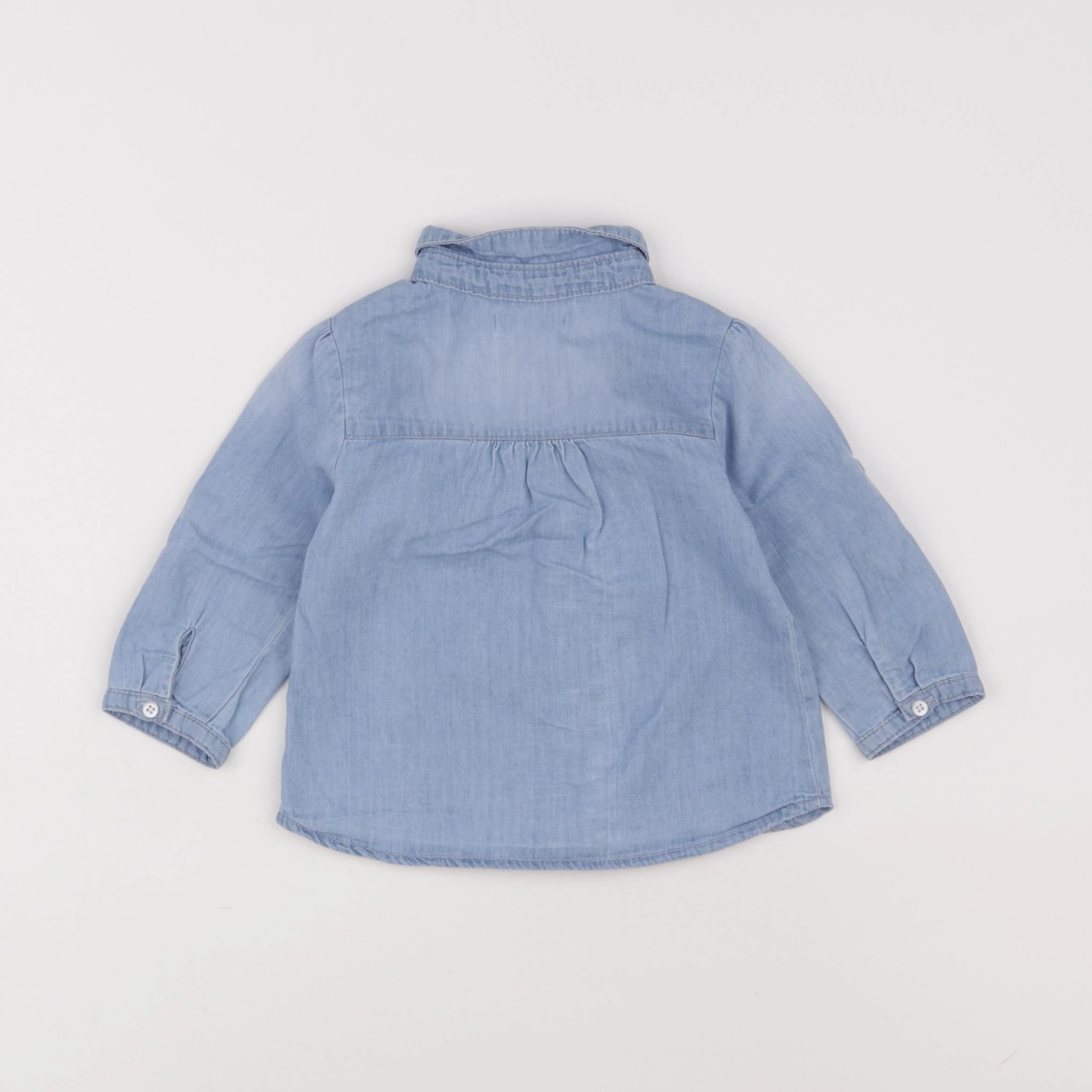 Vertbaudet - blouse bleu - 9 mois