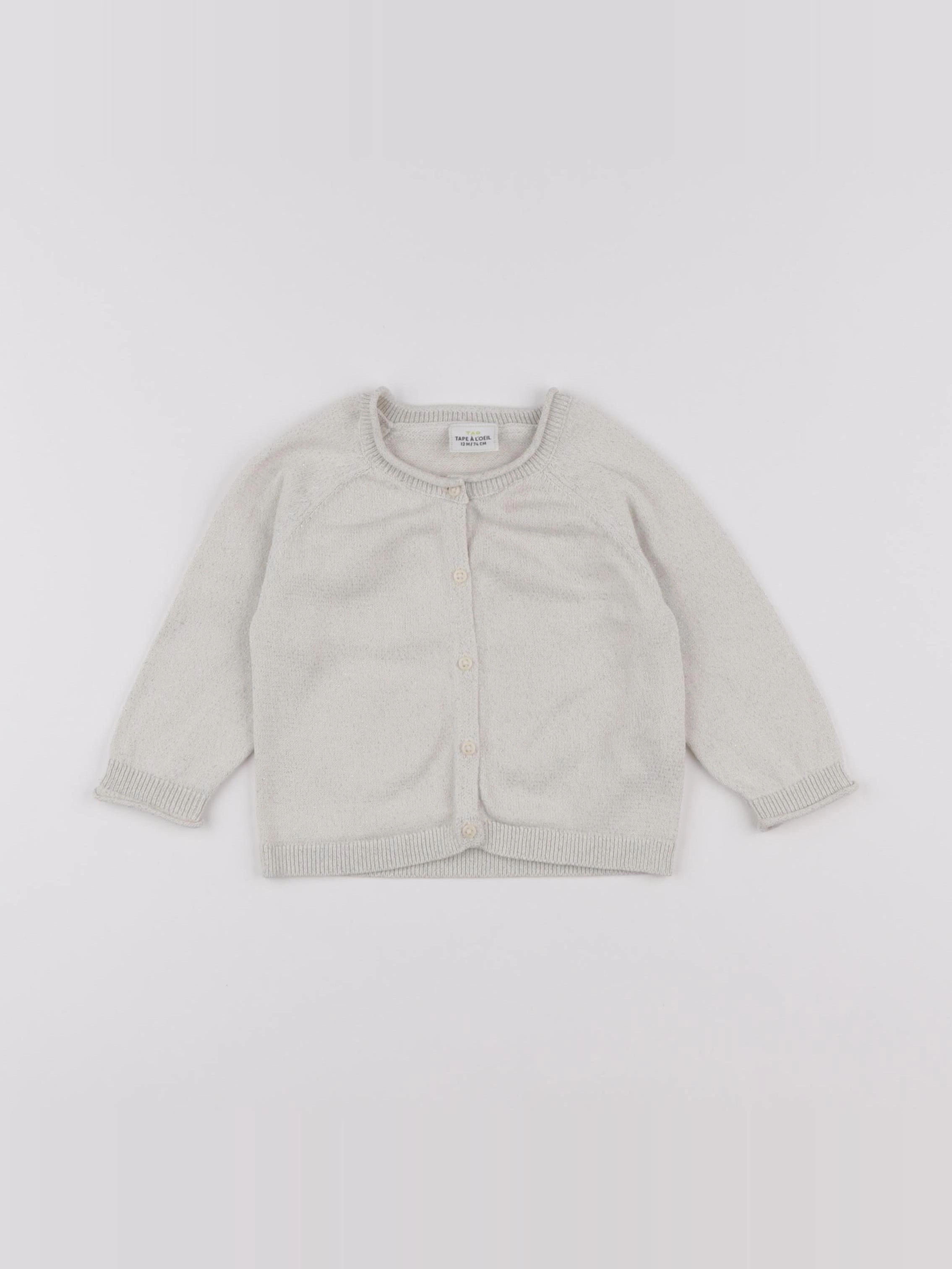Tape à l'oeil - gilet beige, or - 12 mois