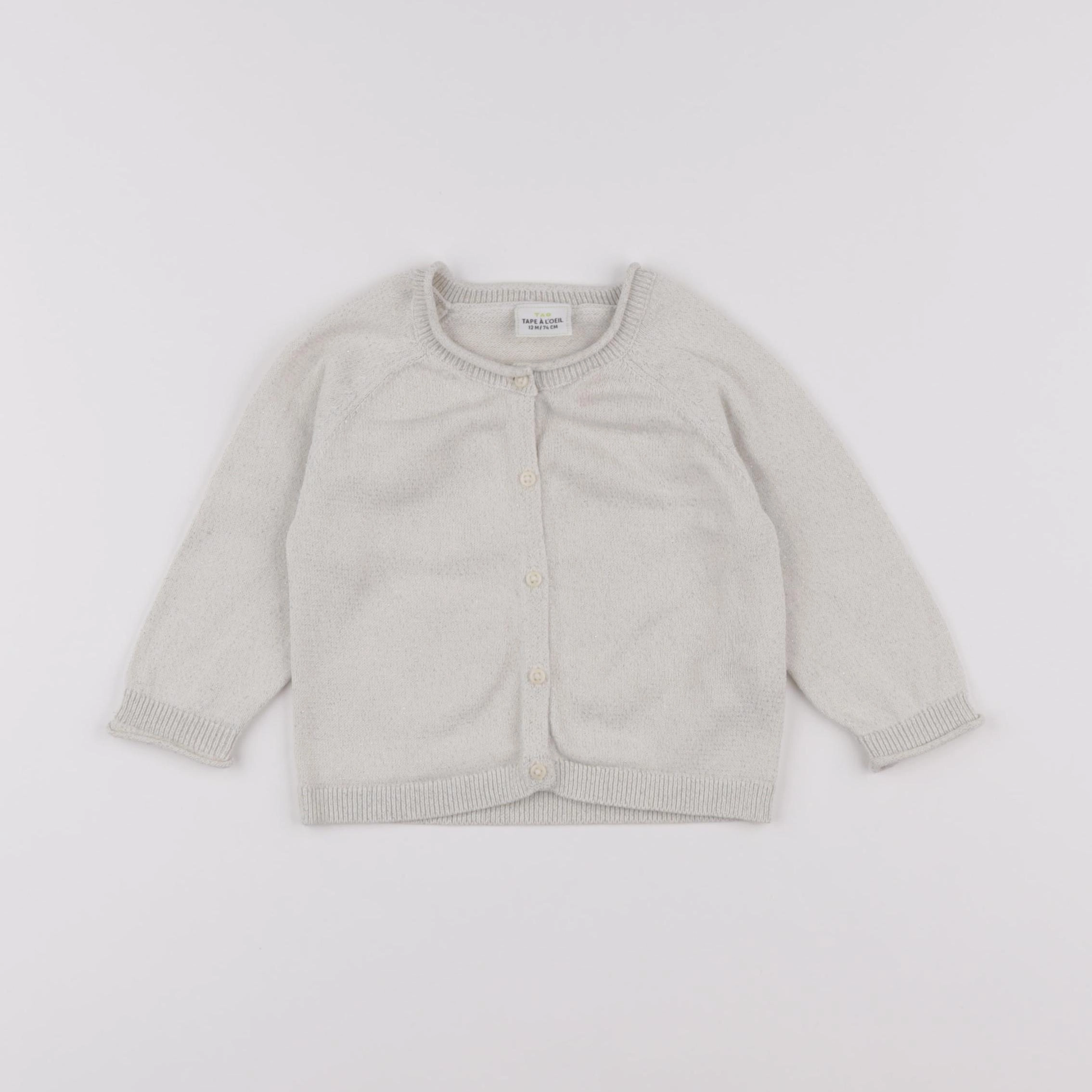 Tape à l'oeil - gilet beige, or - 12 mois