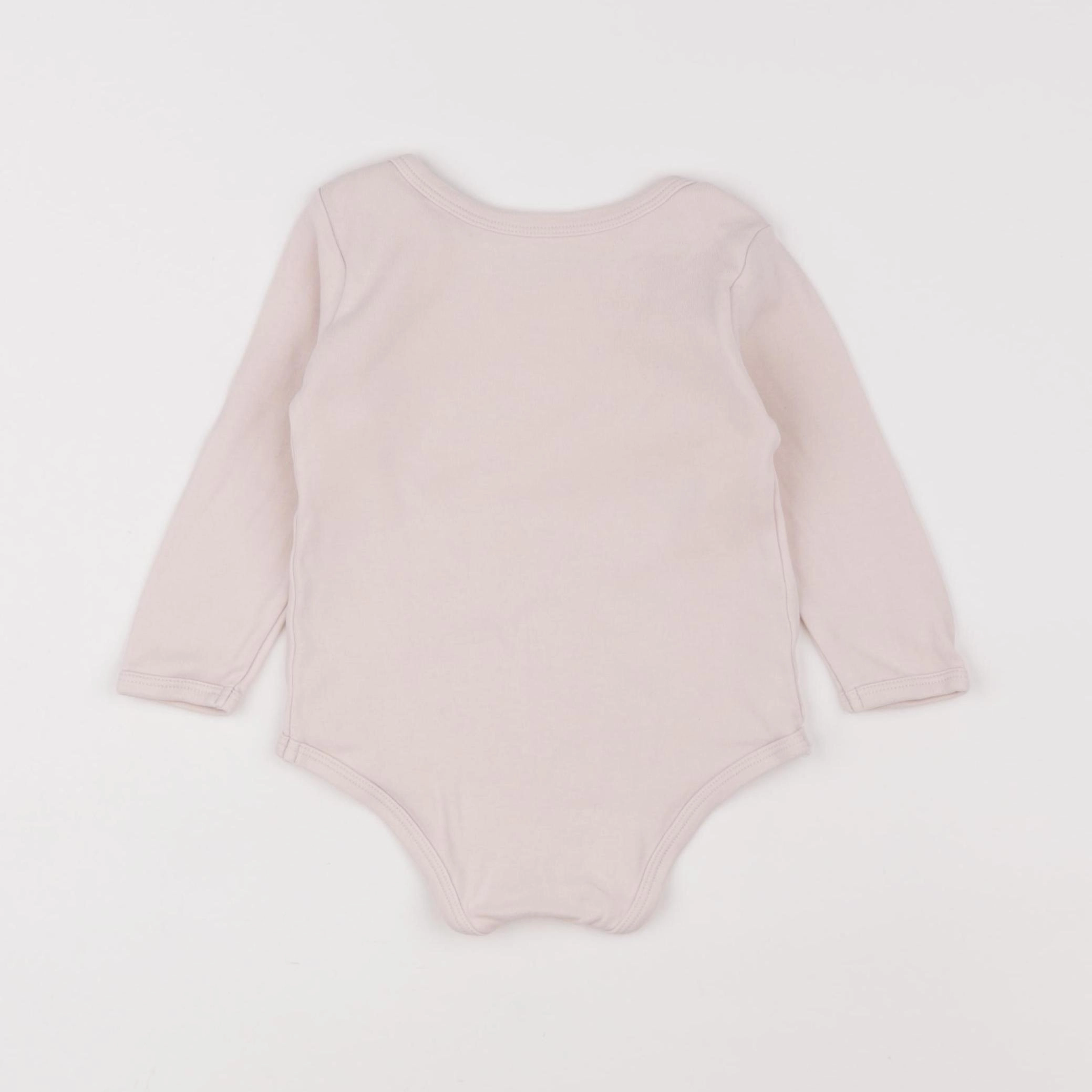 Vertbaudet - body rose - 12 mois