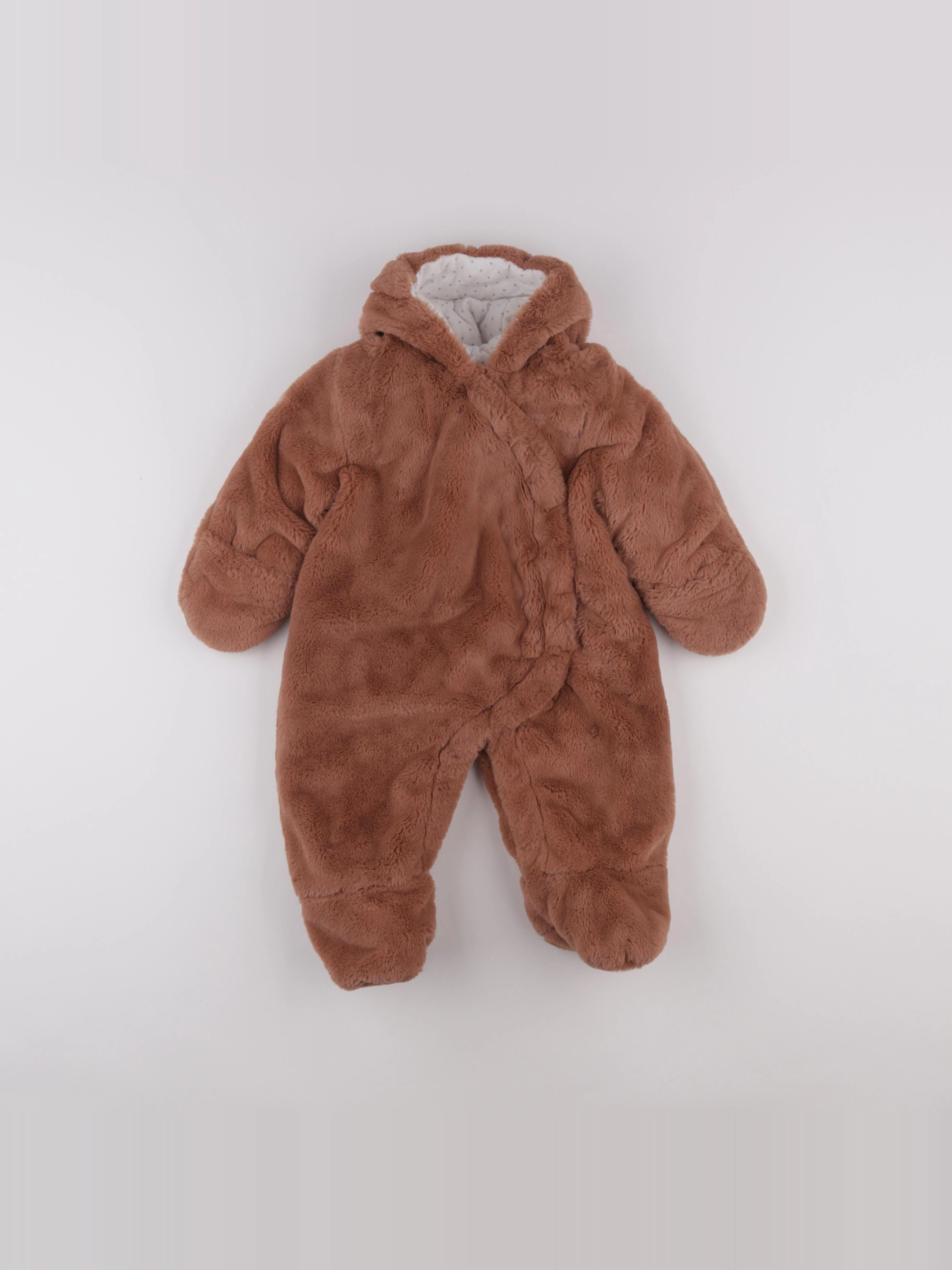 Vertbaudet - combi-pilote marron - 12 mois
