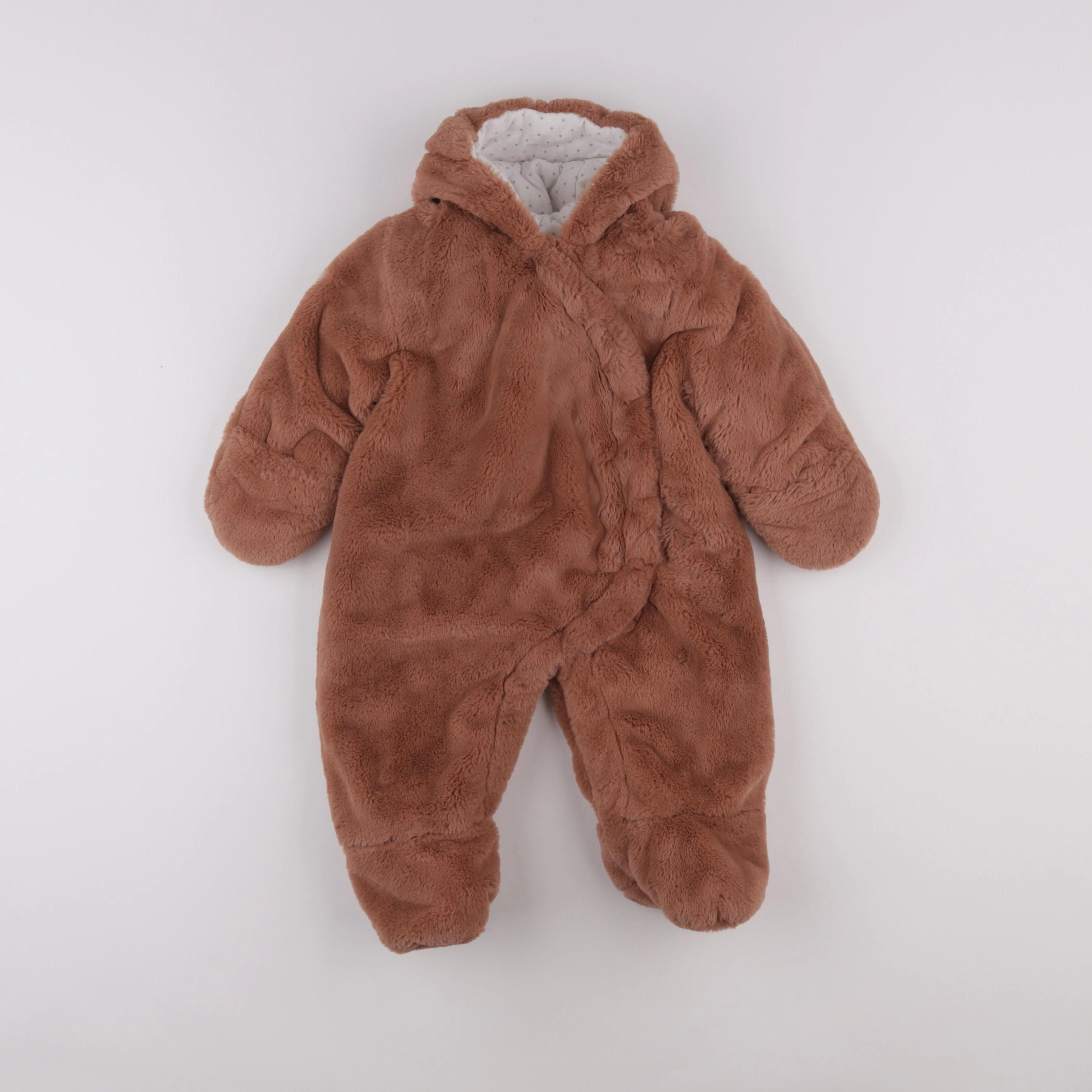 Vertbaudet - combi-pilote marron - 12 mois