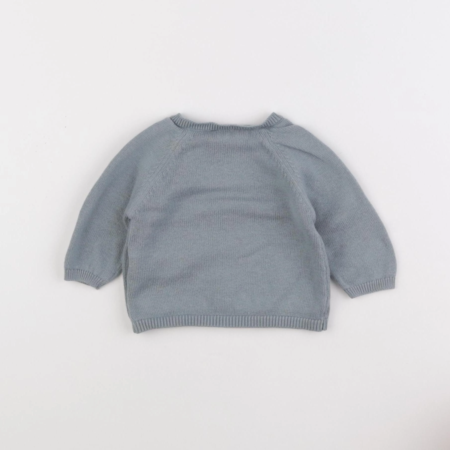 Petit Bateau - pull bleu - 3 mois