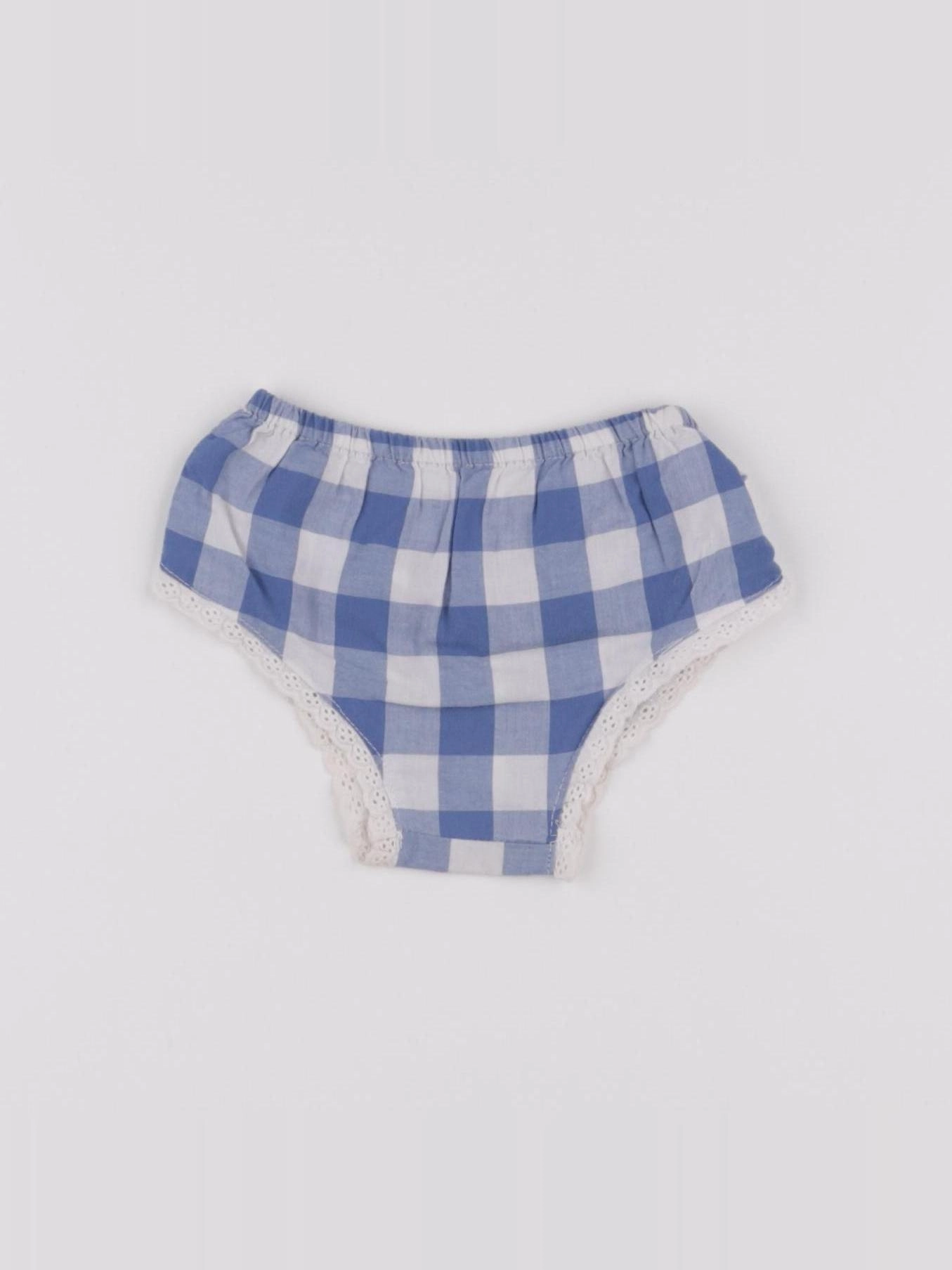 Vertbaudet - bloomer blanc, bleu - 12 mois