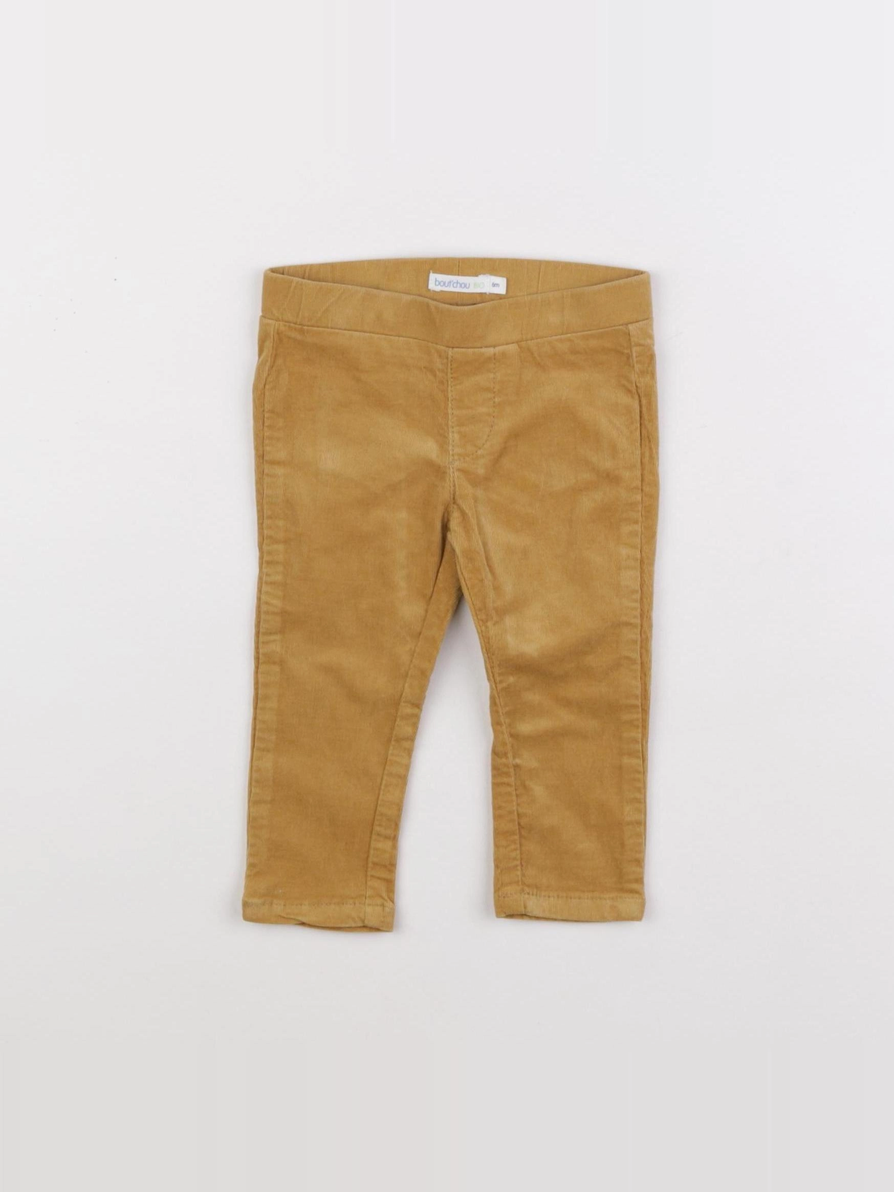 Boutchou - jegging velours jaune - 6 mois