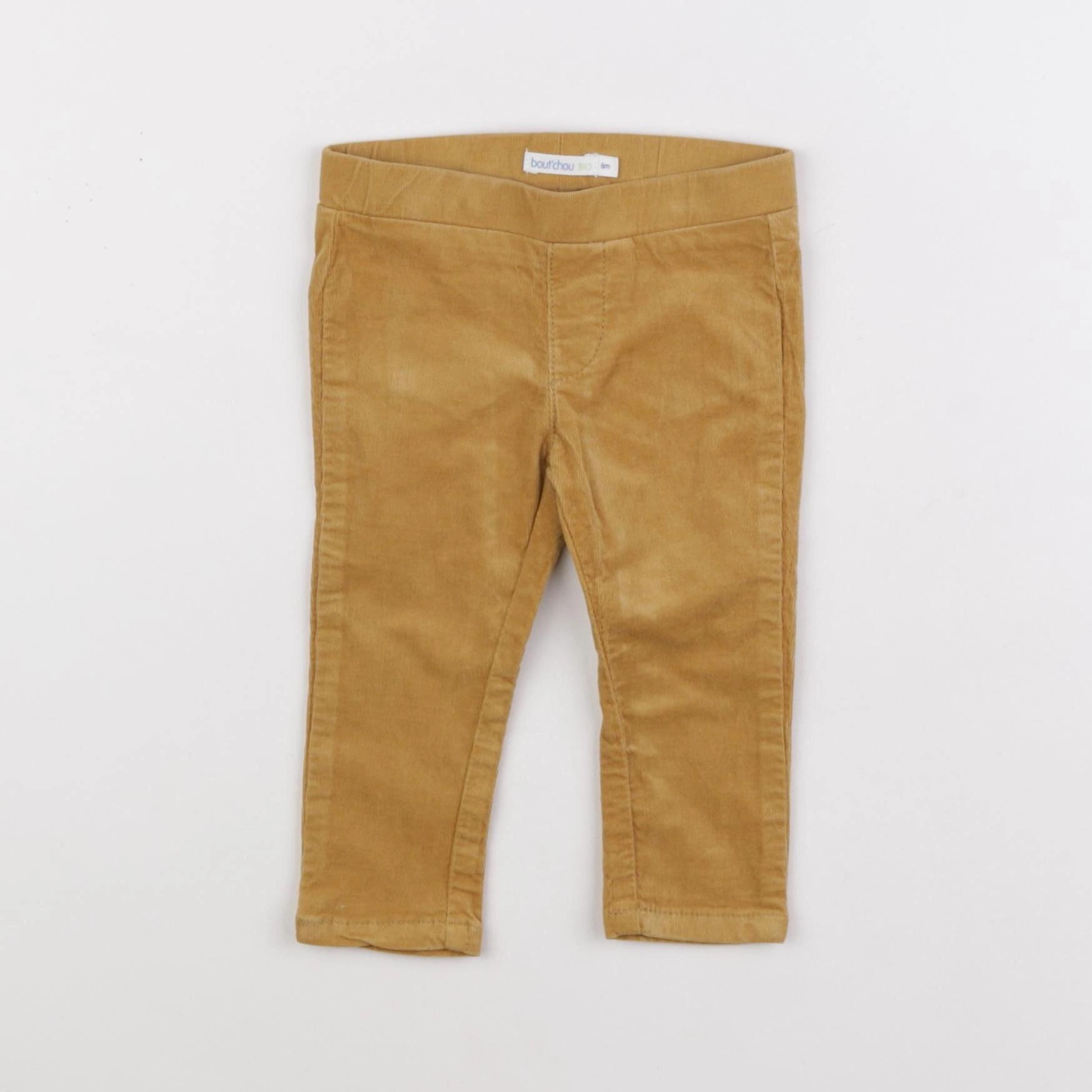 Boutchou - jegging velours jaune - 6 mois