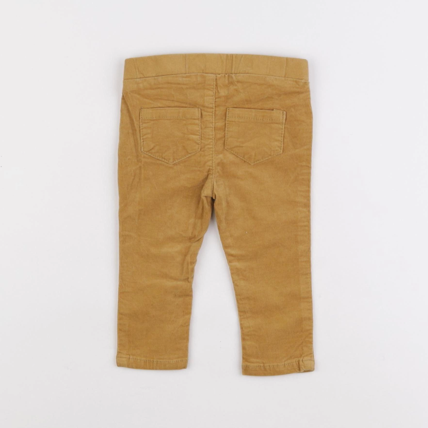 Boutchou - jegging velours jaune - 6 mois