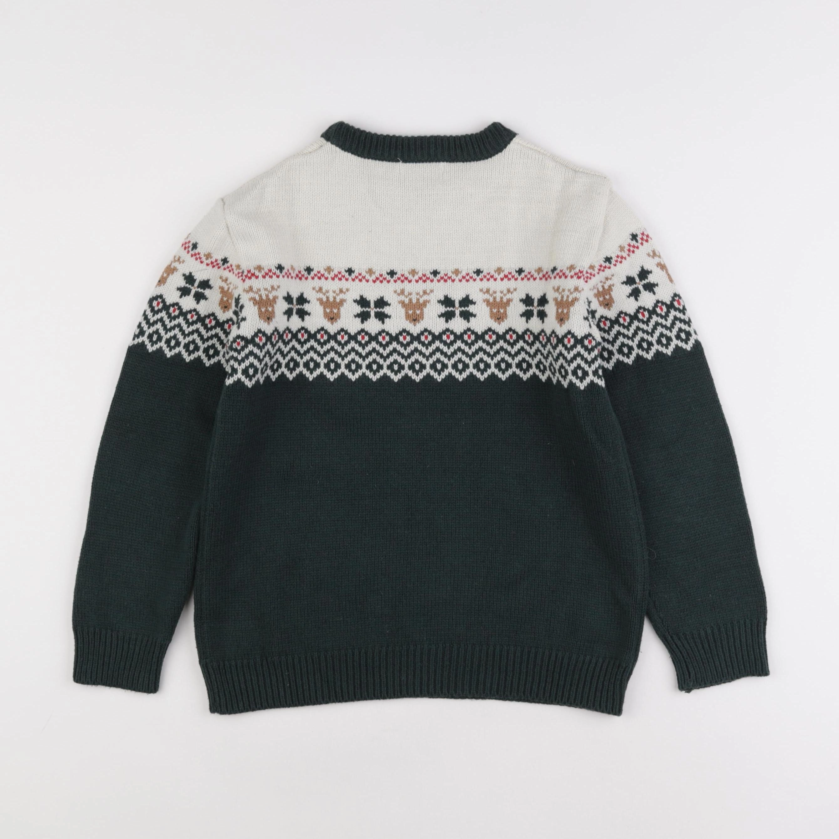 Vertbaudet - pull vert - 10 ans