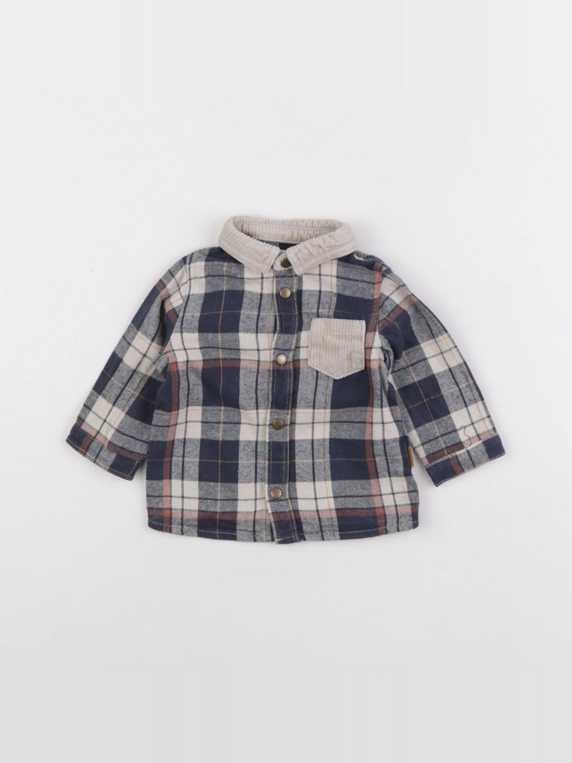 Vertbaudet - chemise multicolore - 3 mois