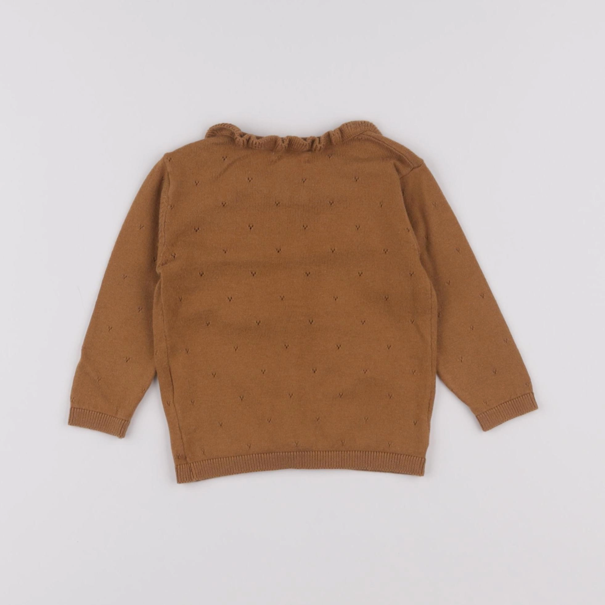 Vertbaudet - gilet marron - 9 mois