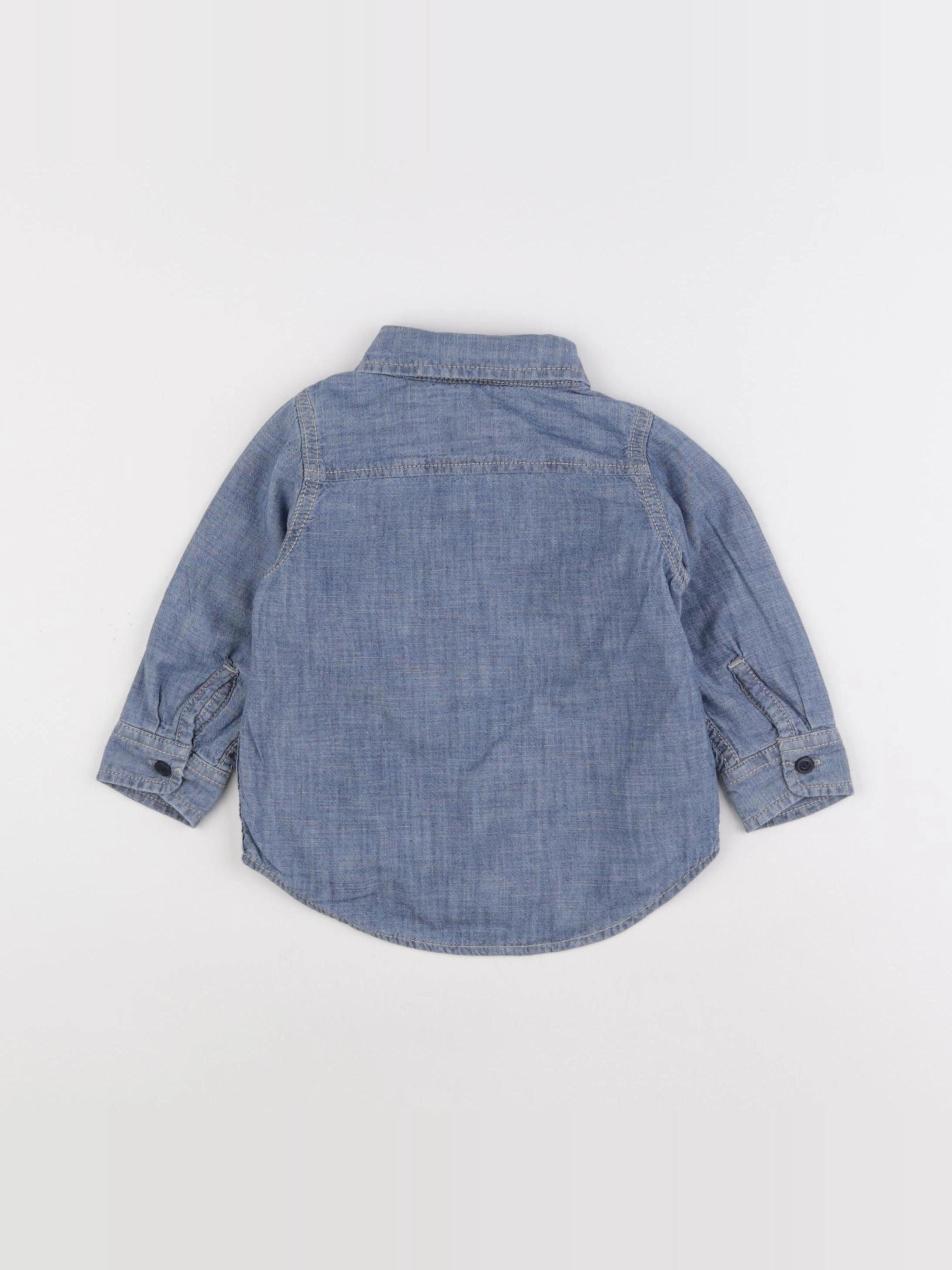 GAP - chemise bleu - 12/18 mois