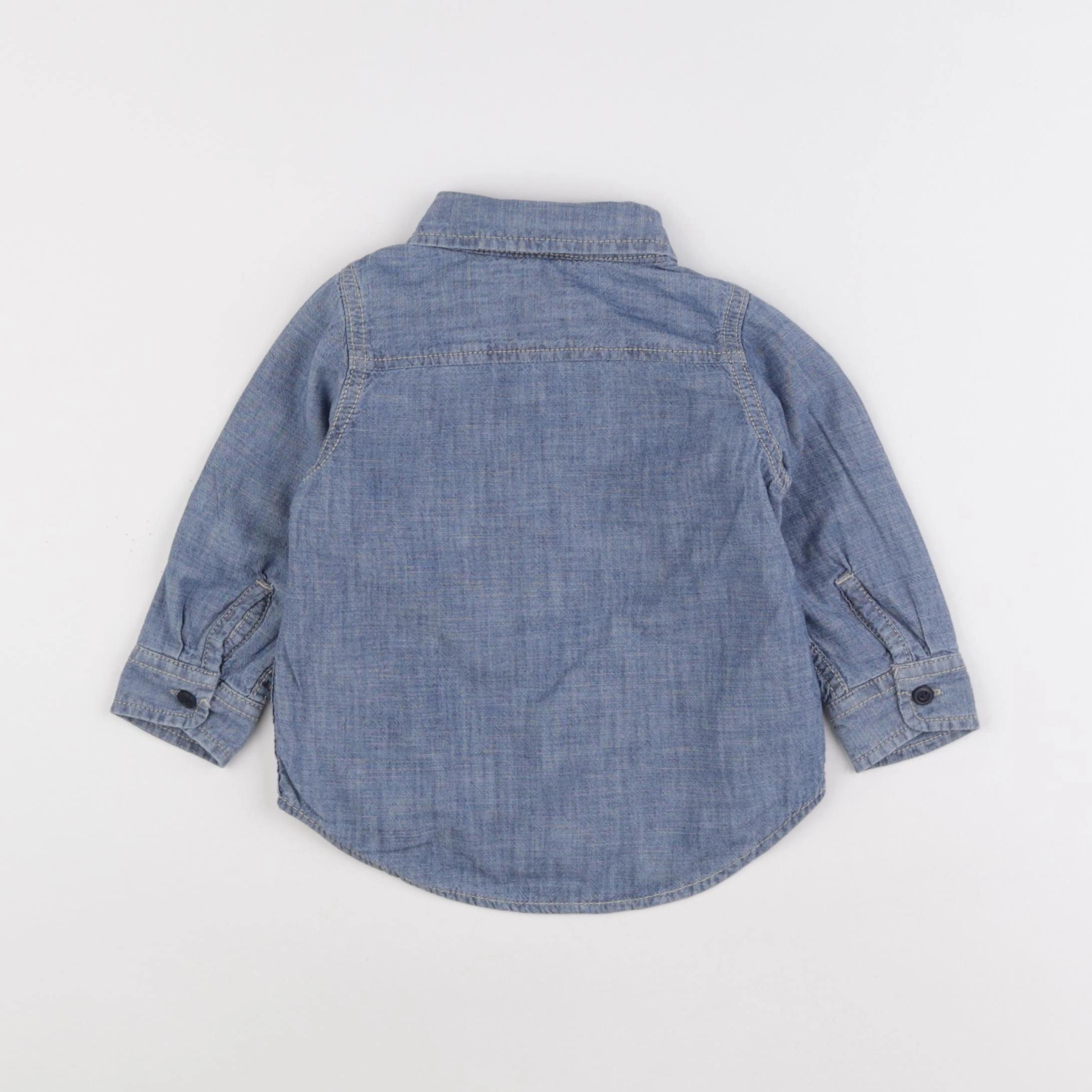 GAP - chemise bleu - 12/18 mois