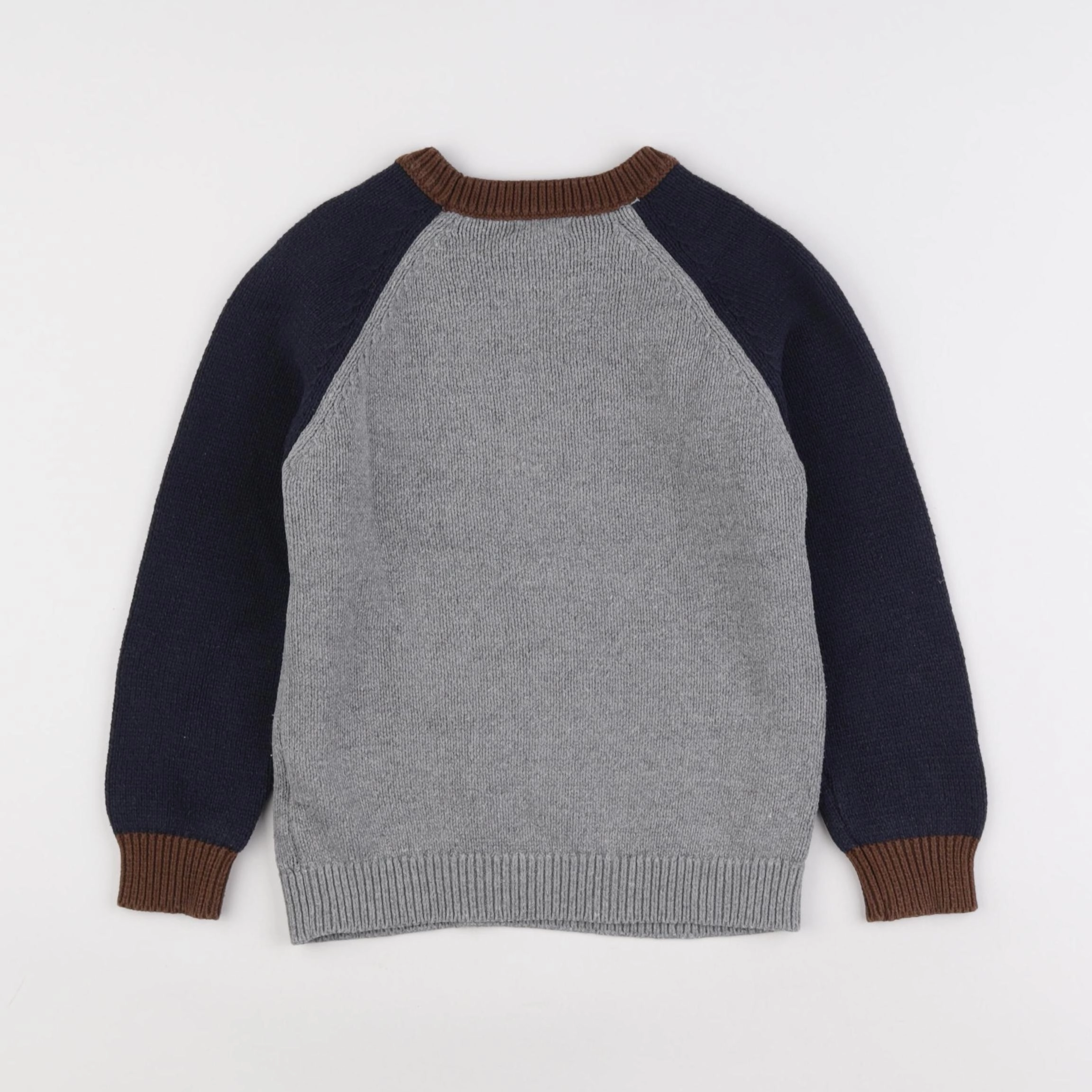 Vertbaudet - pull gris - 6 ans