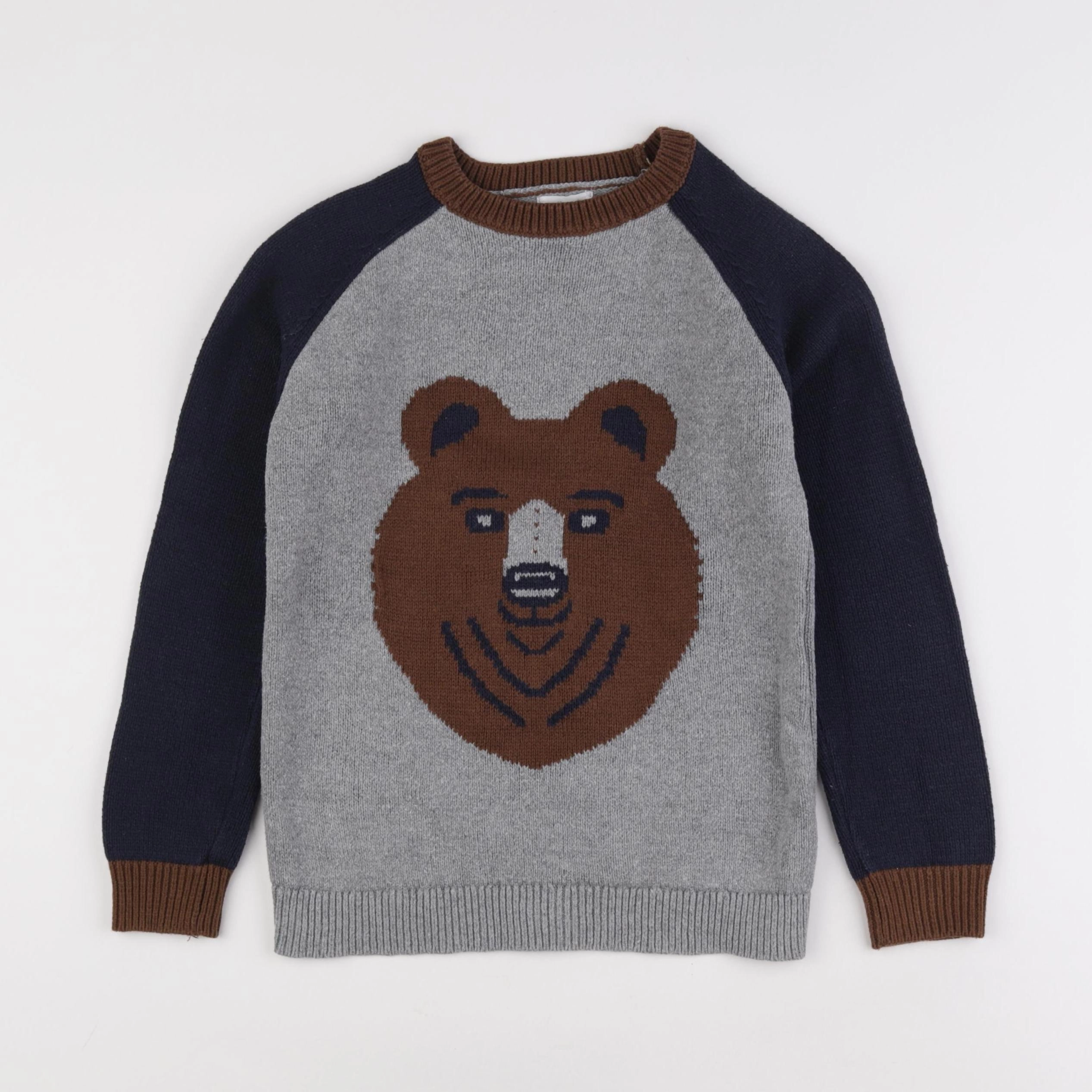 Vertbaudet - pull gris - 10 ans