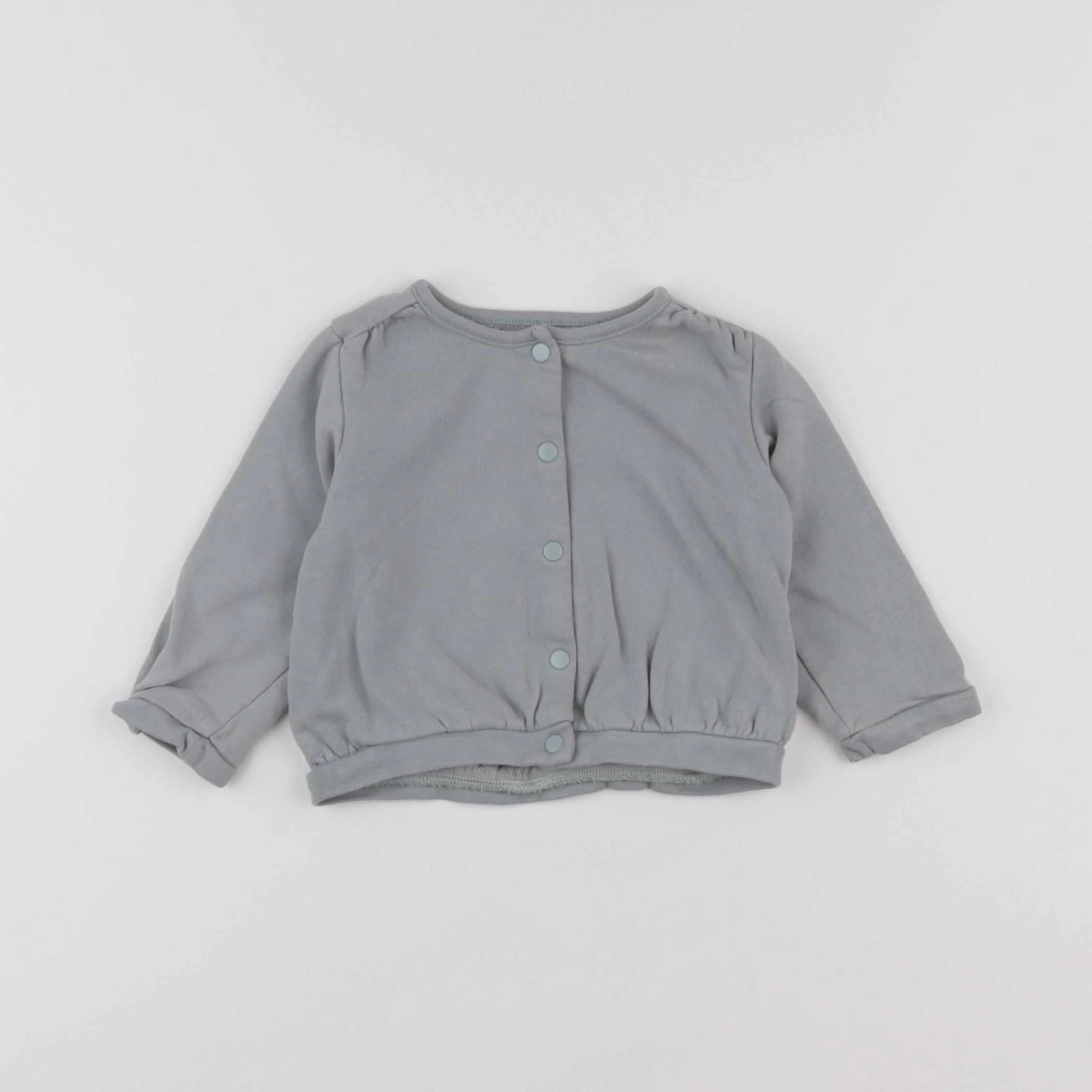 Vertbaudet - sweat vert - 18 mois