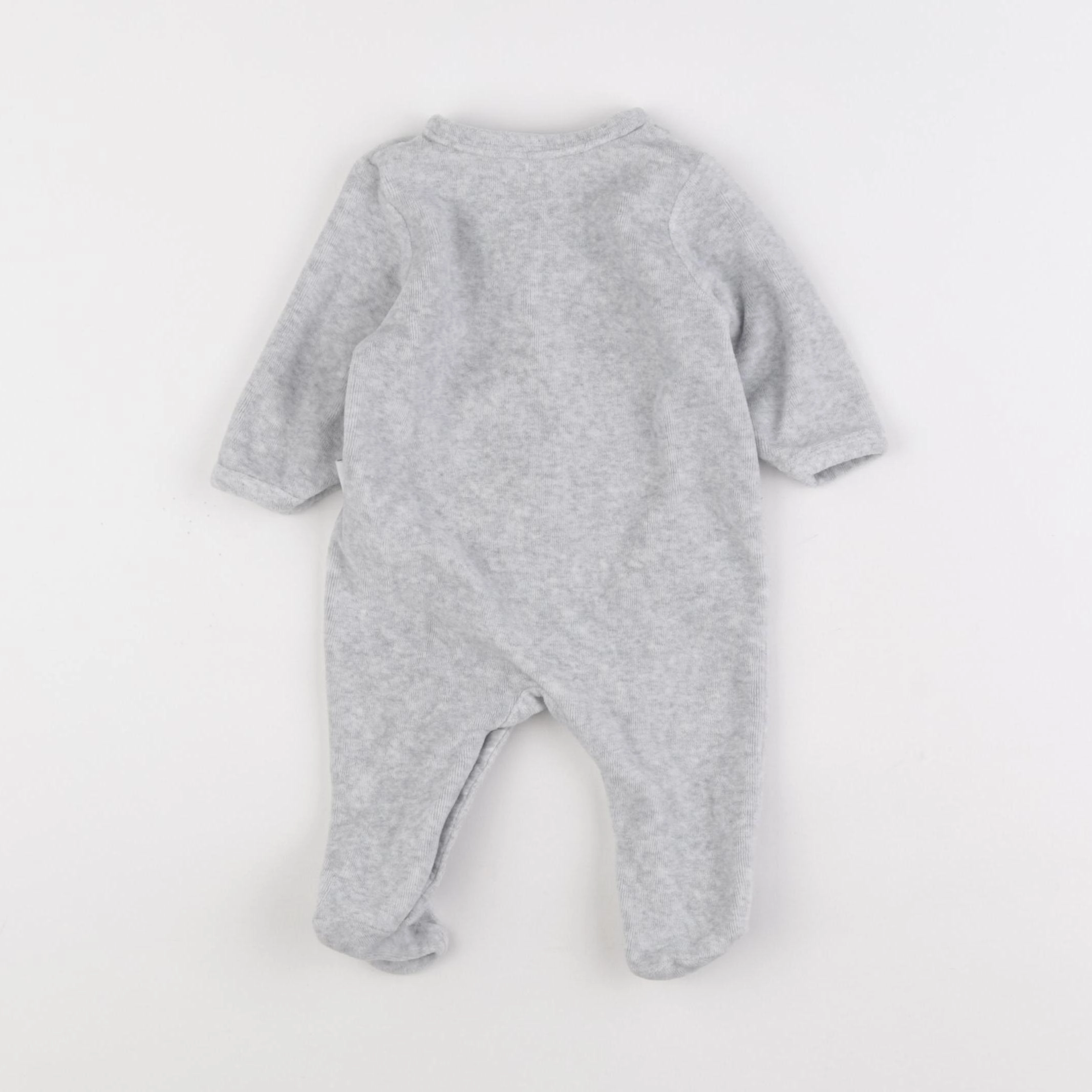 Vertbaudet - pyjama velours gris - 3 mois