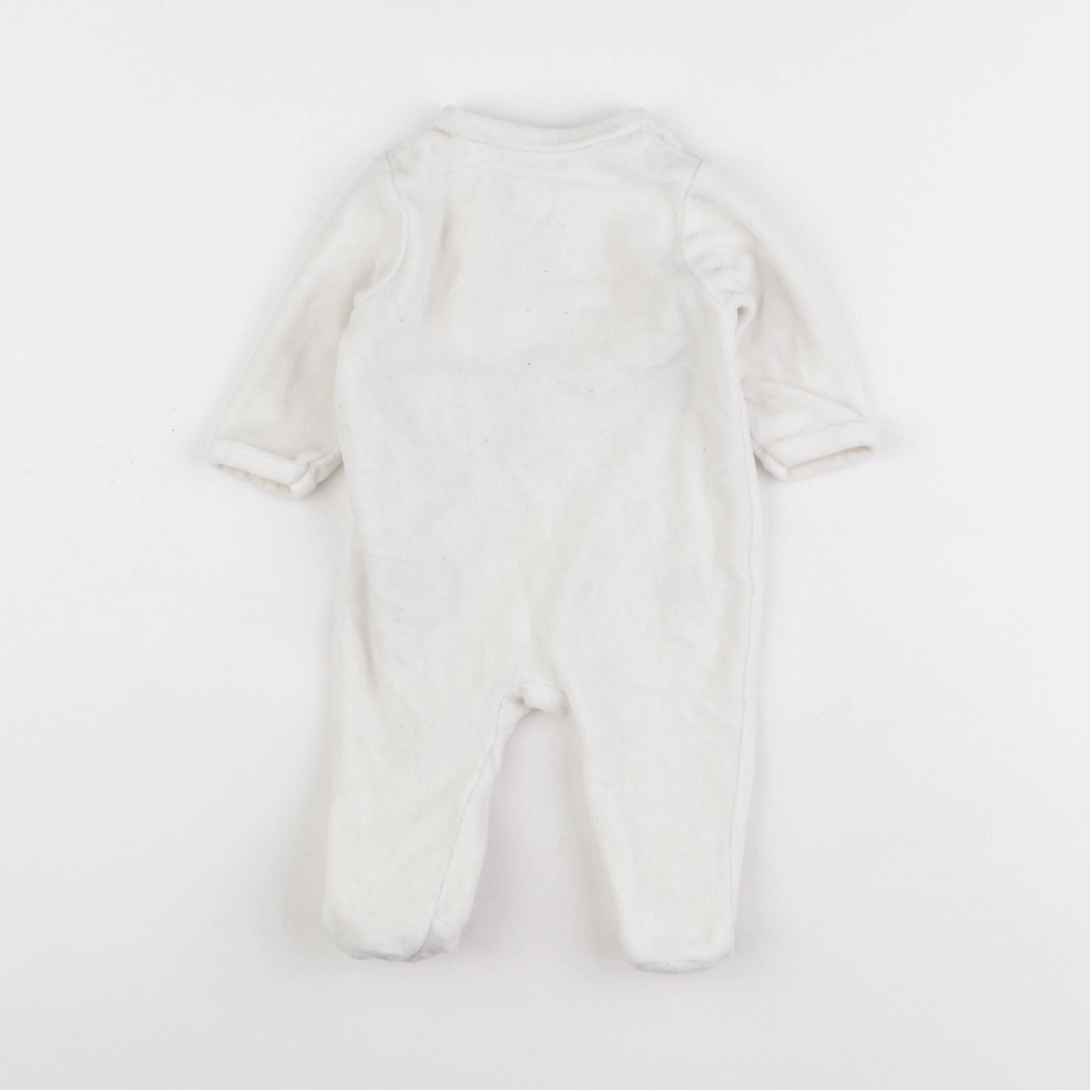 Vertbaudet - pyjama velours beige - 3 mois