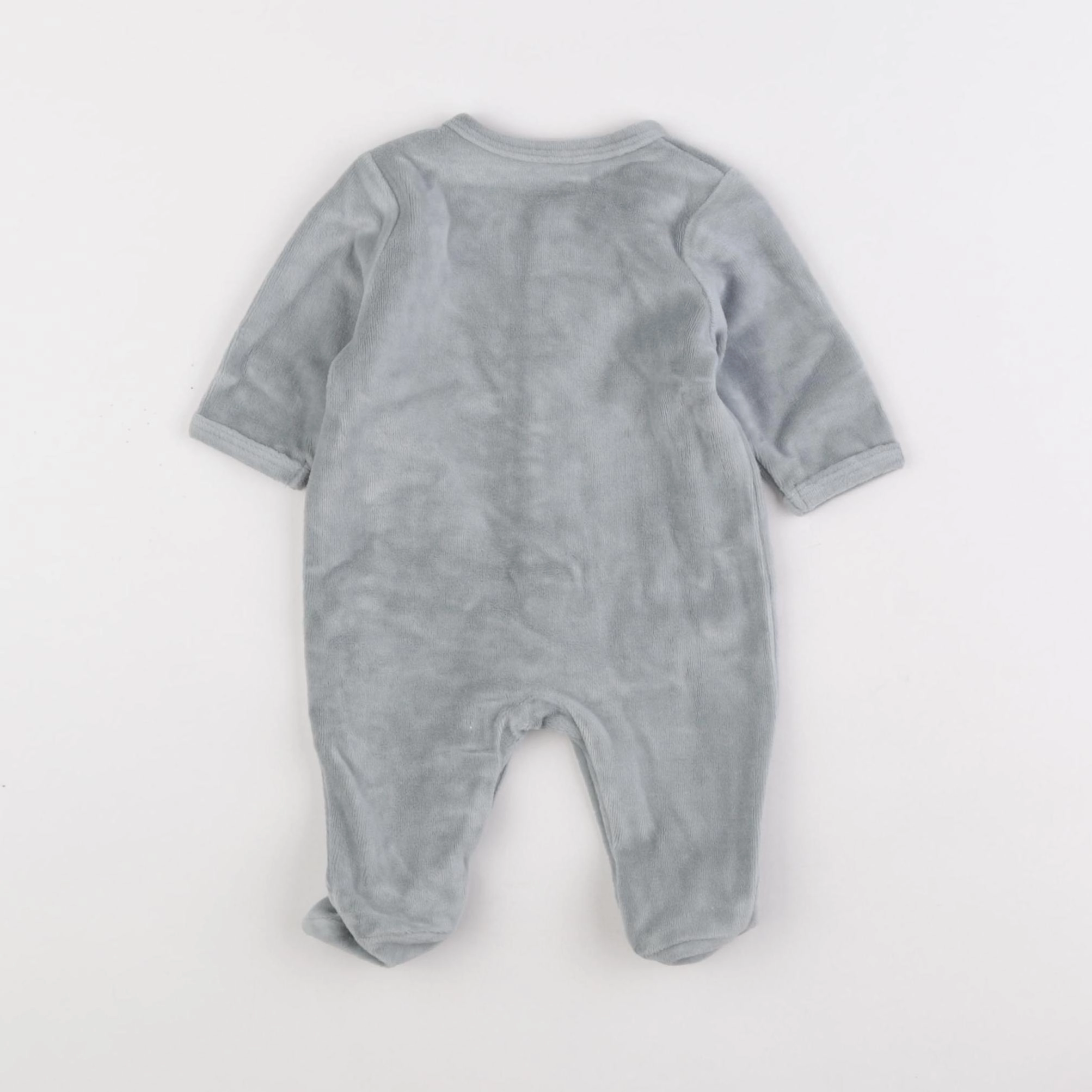 Vertbaudet - pyjama velours vert - 1 mois