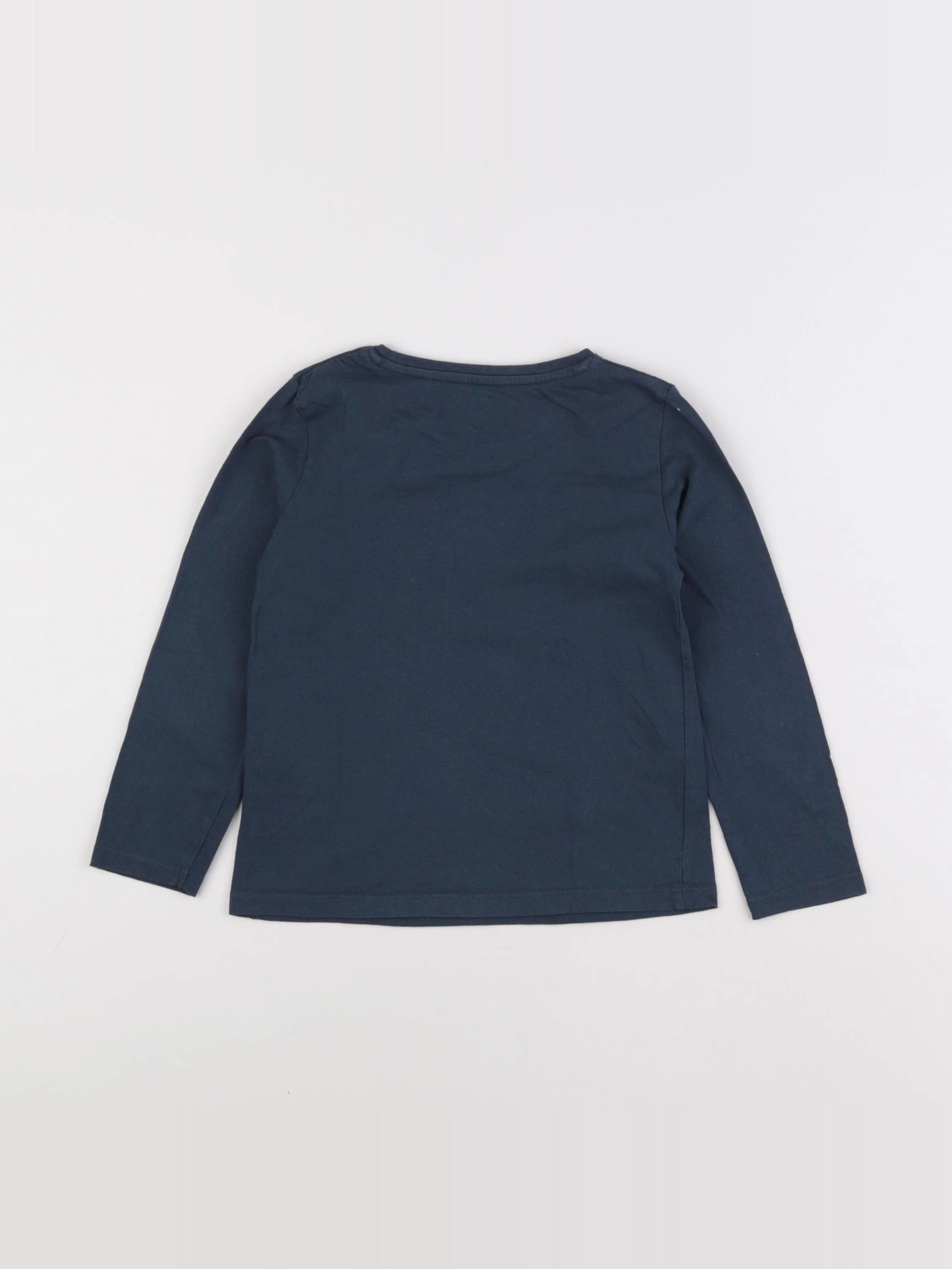 Vertbaudet - tee-shirt bleu - 5 ans