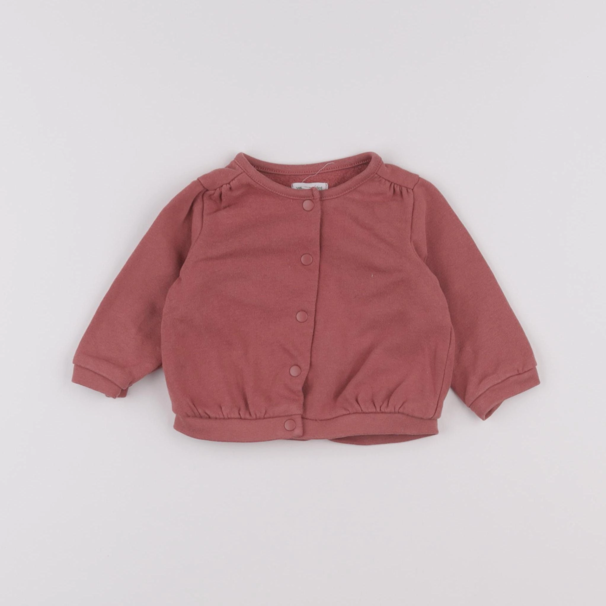 Vertbaudet - sweat rose - 6 mois