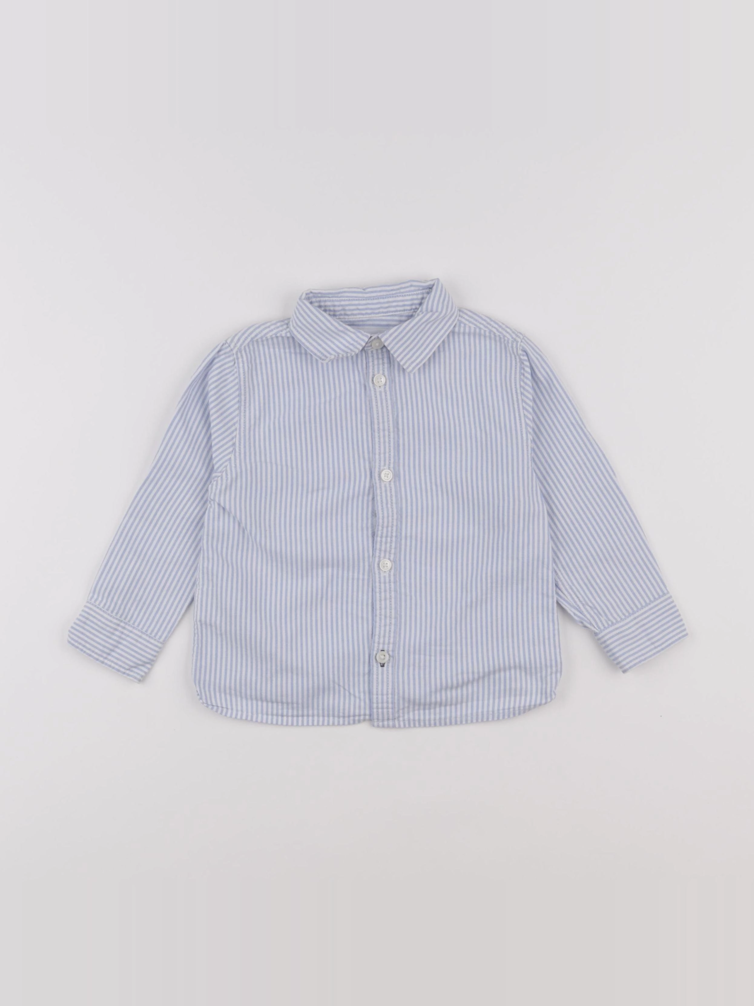 Mango - chemise bleu - 18/24 mois