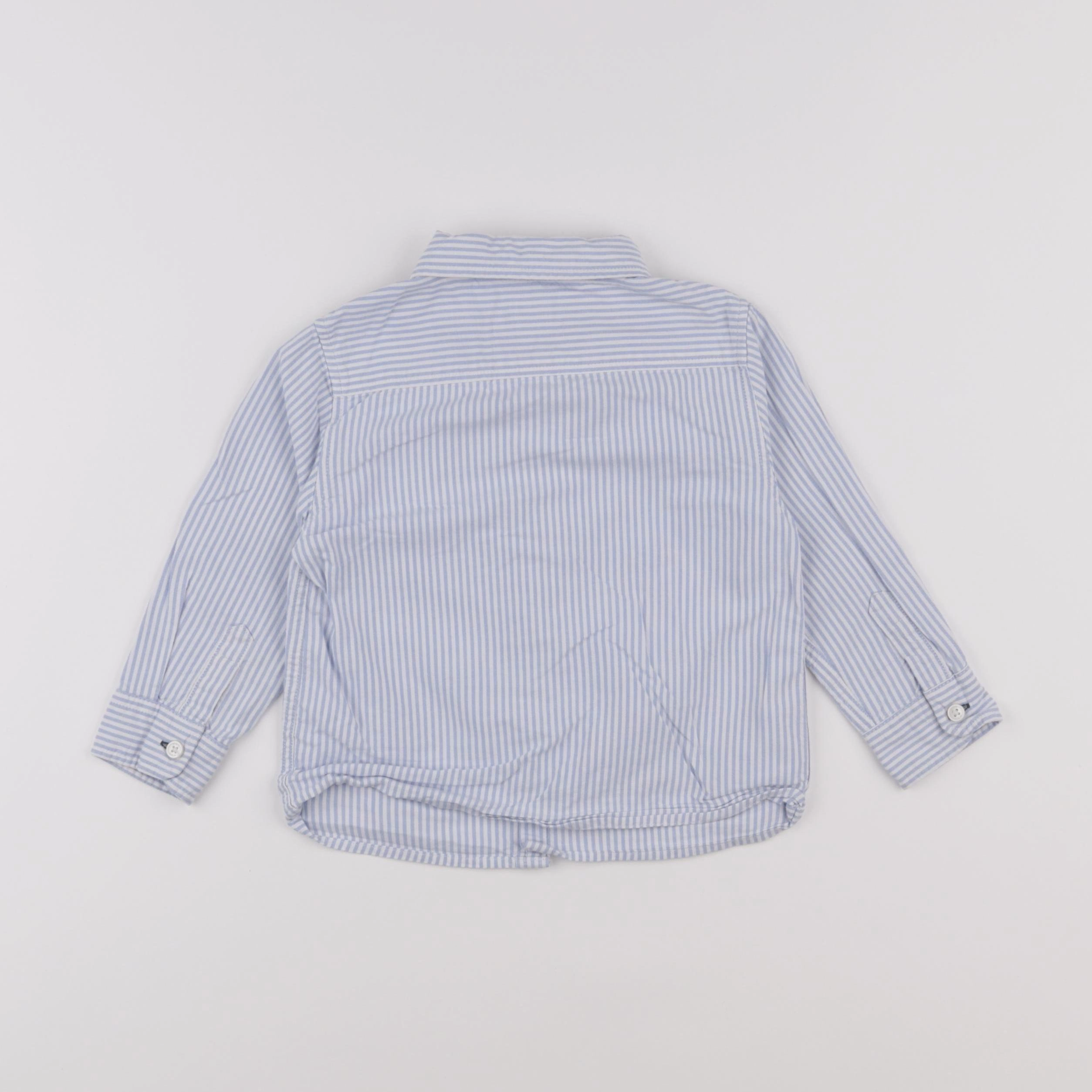 Mango - chemise bleu - 18/24 mois