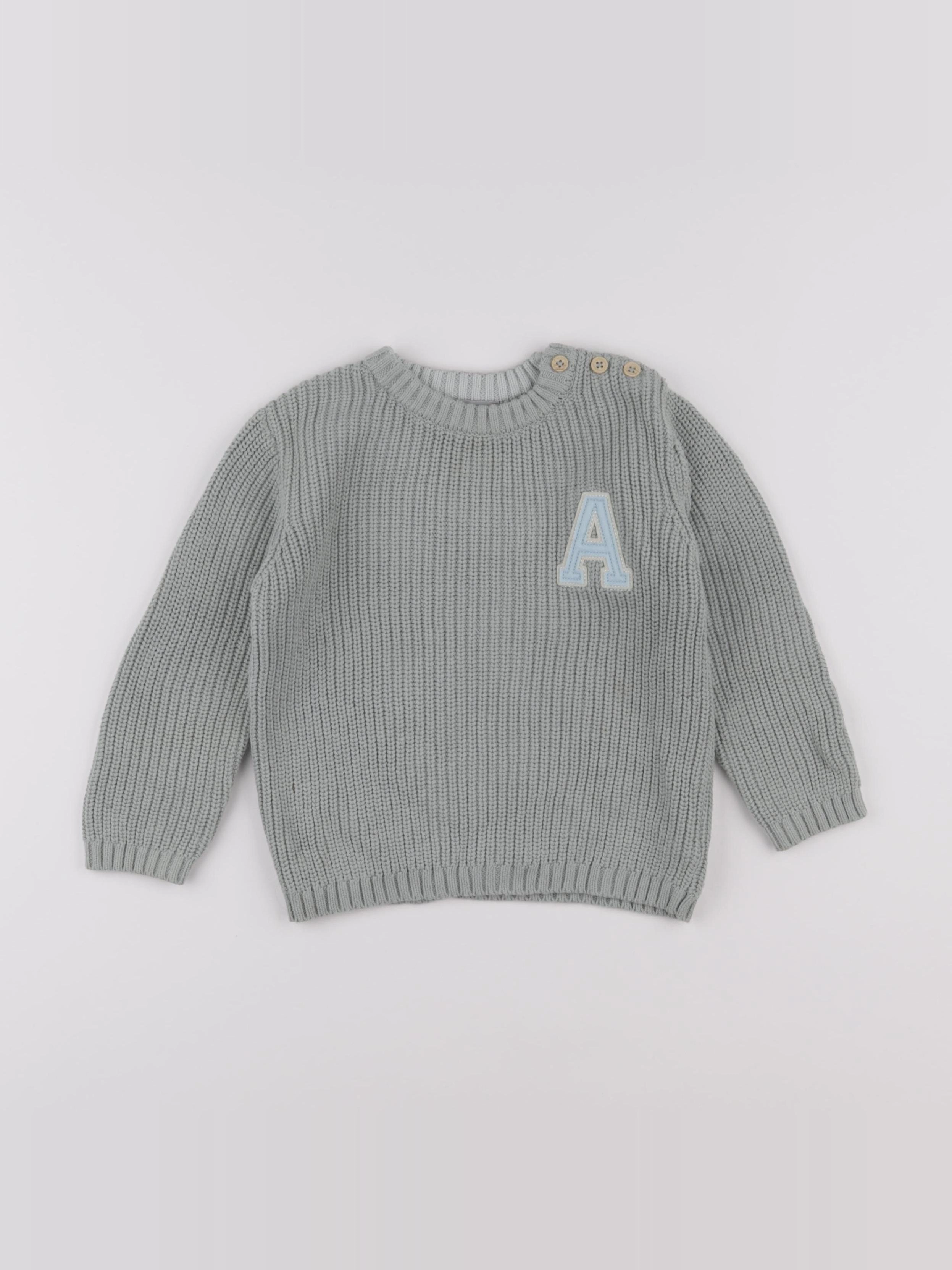 Boutchou - pull vert - 36 mois