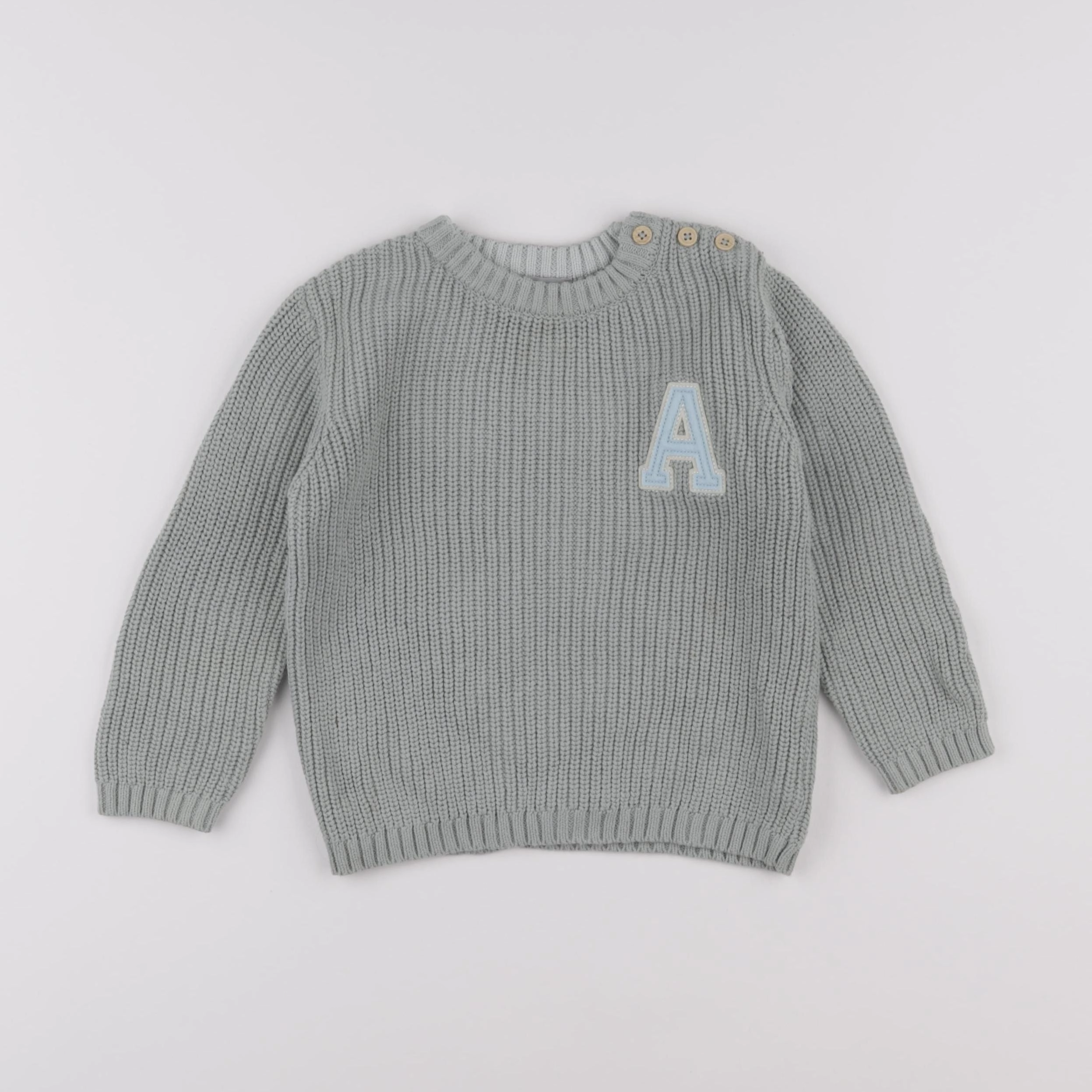 Boutchou - pull vert - 36 mois