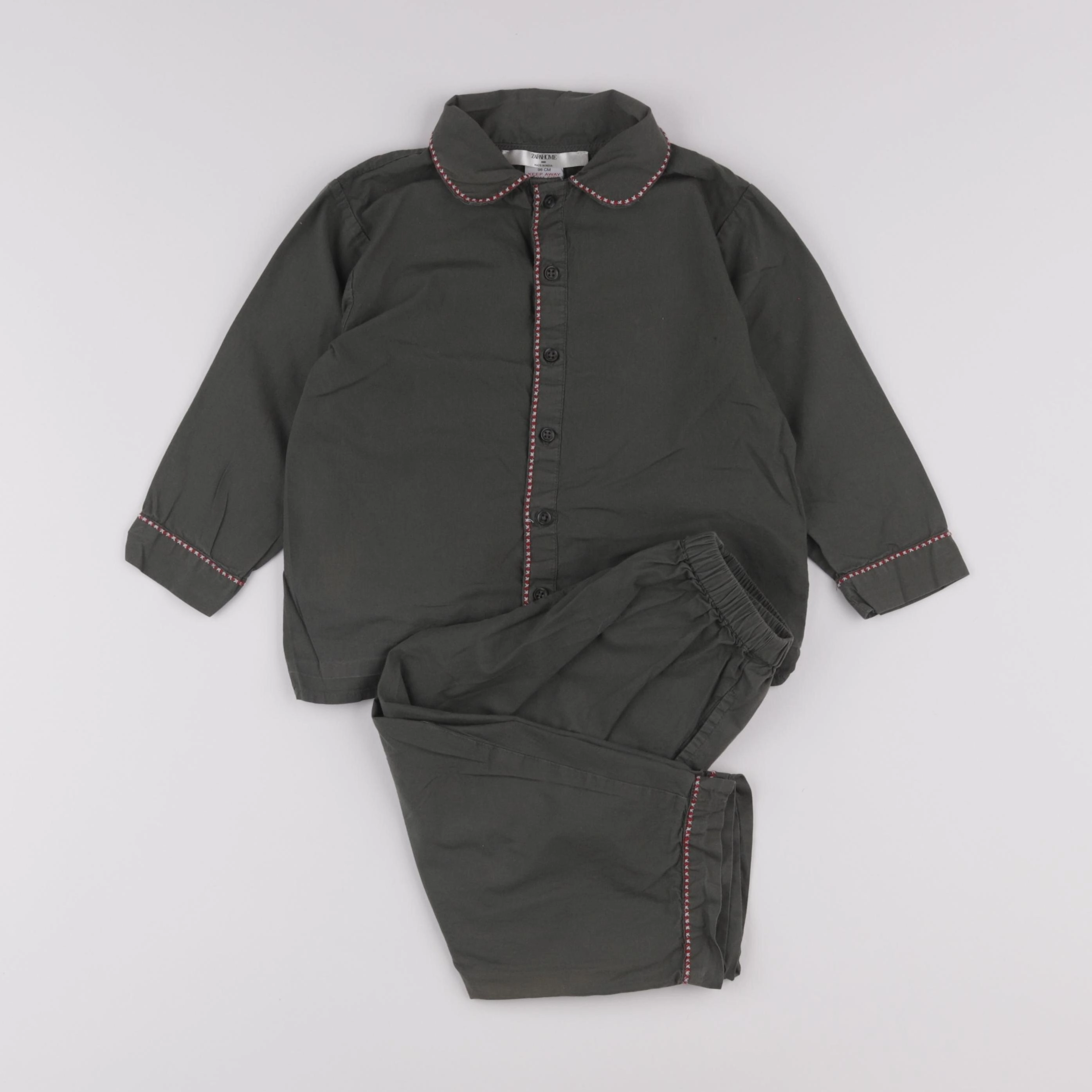 Zara - pyjama coton vert - 2/3 ans