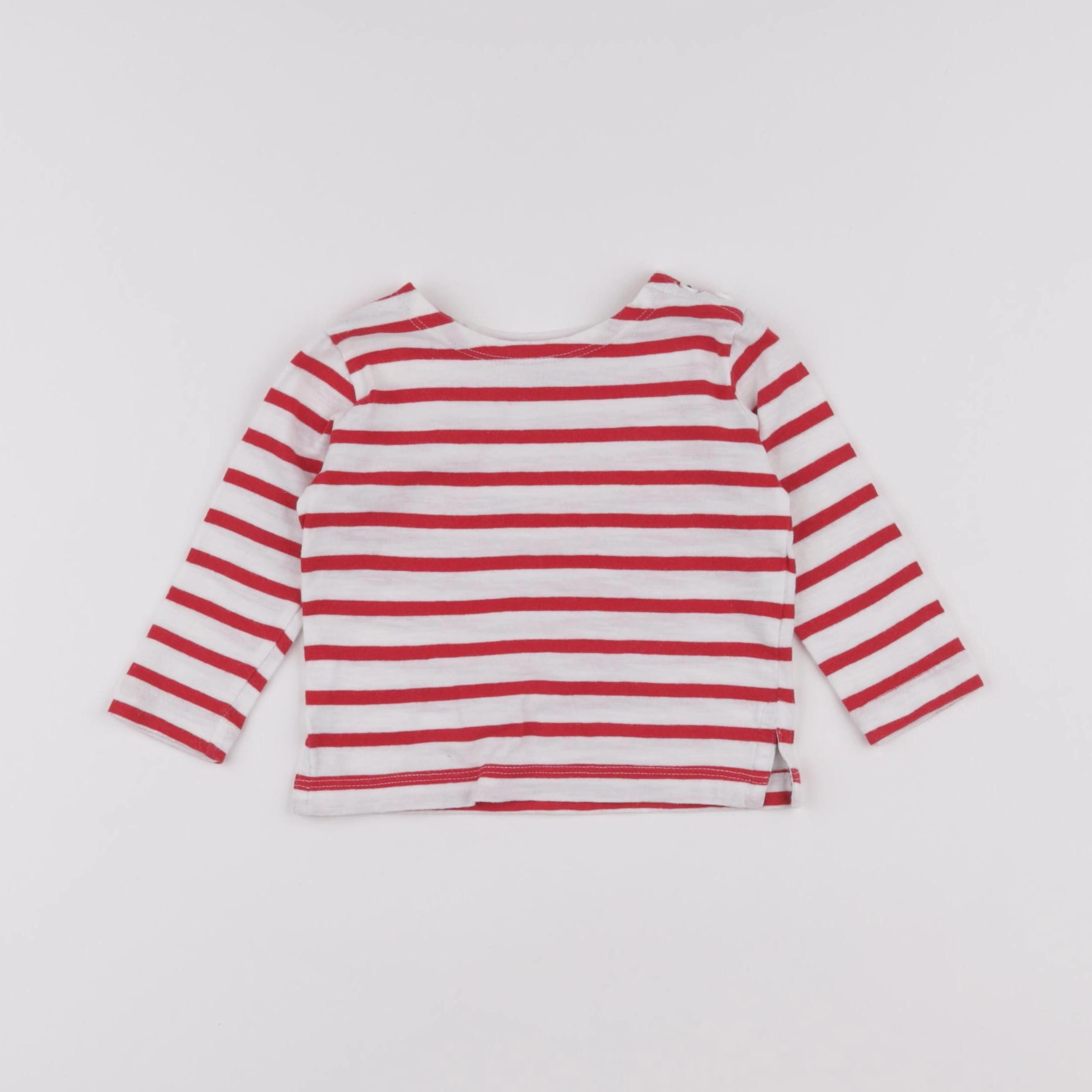 Boutchou - tee-shirt rouge - 6 mois